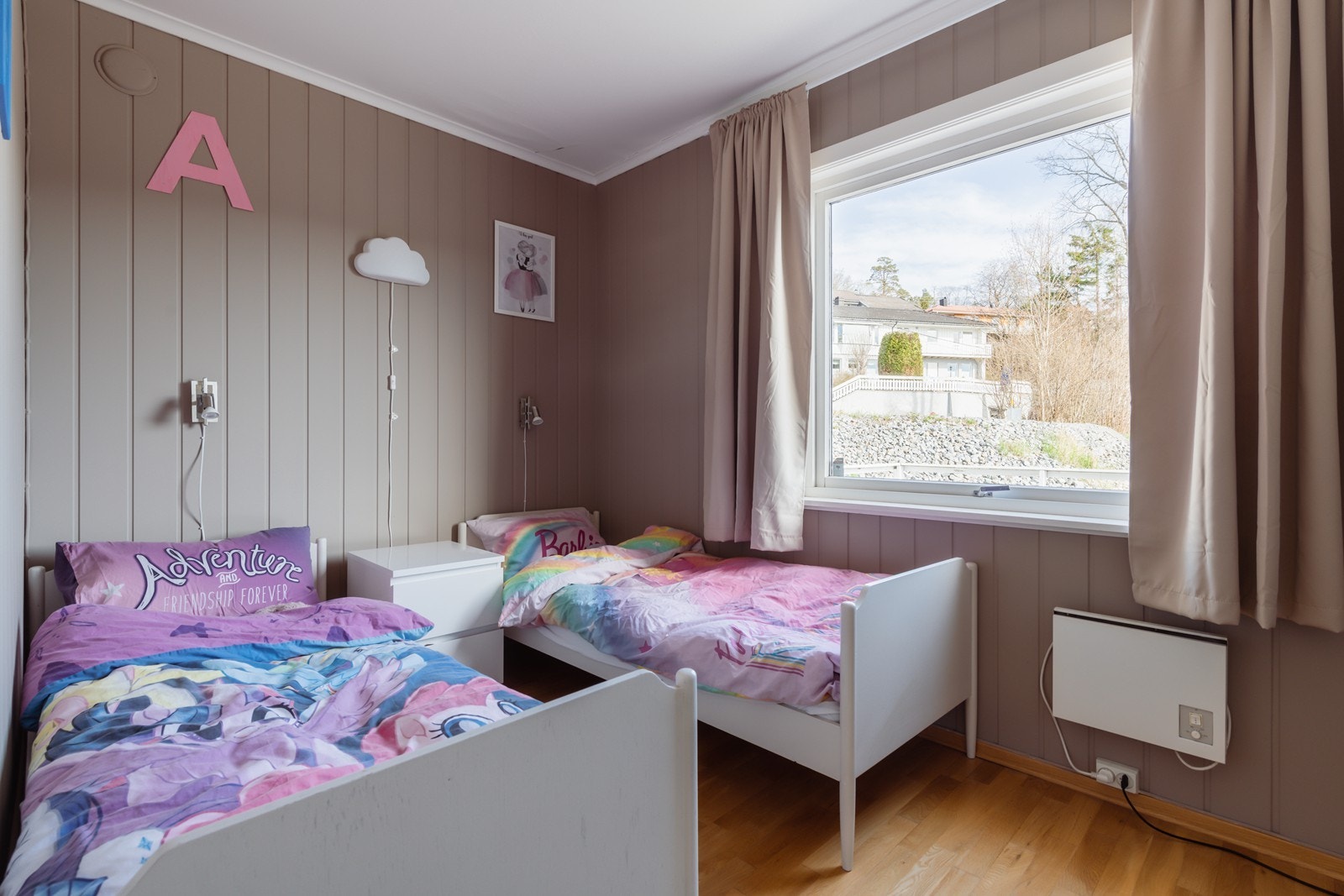 Hyggelige farger i alle soverommene. Galleribilde