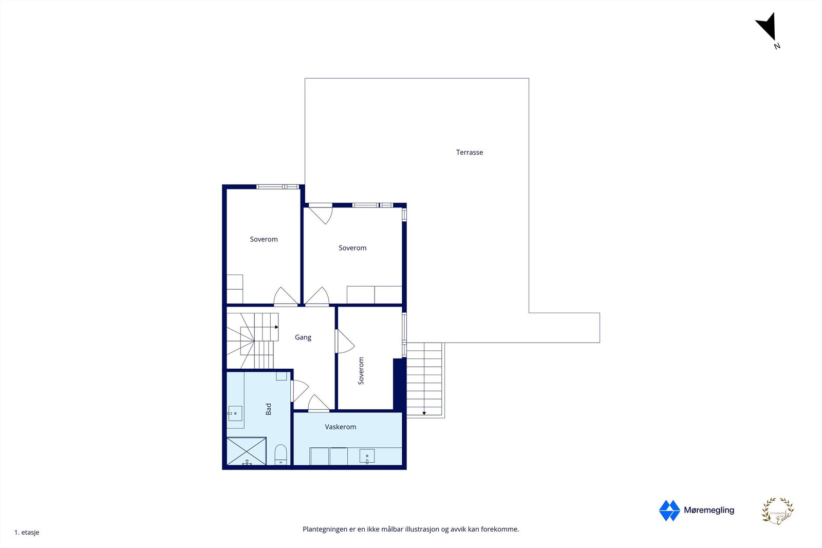 Plantegning underetasje Galleribilde