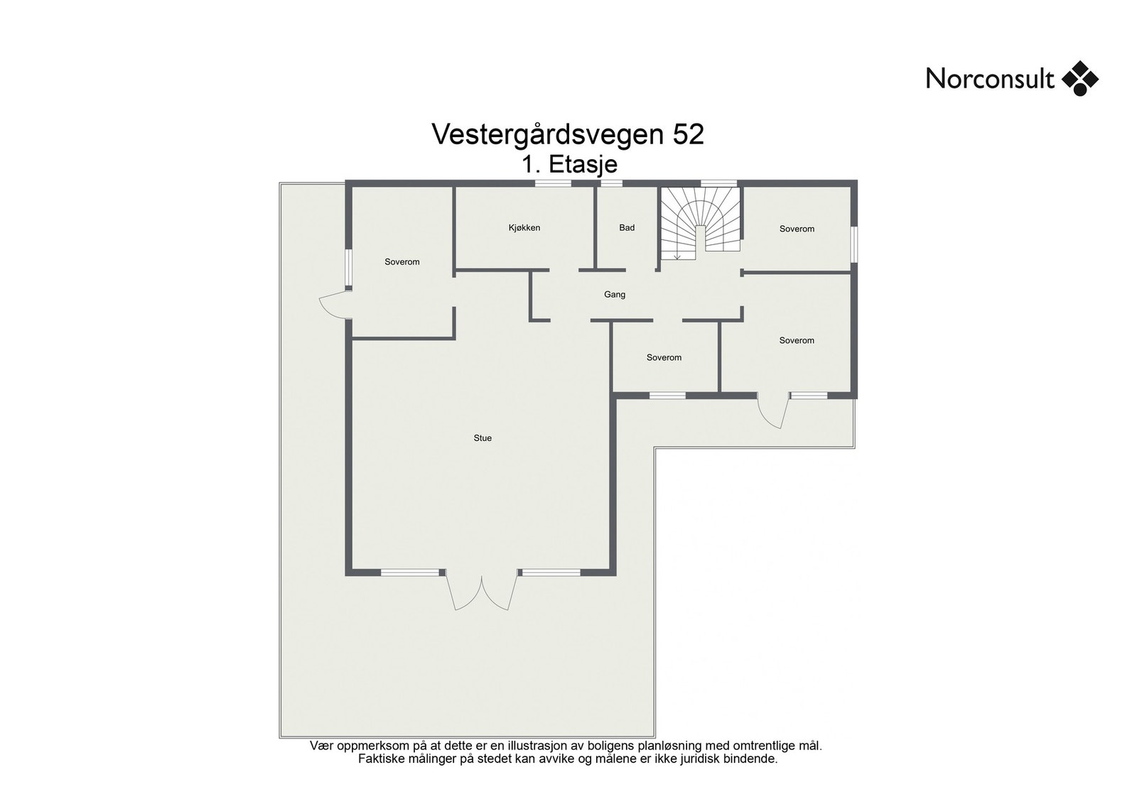 Planskisse - 1.etasje Galleribilde