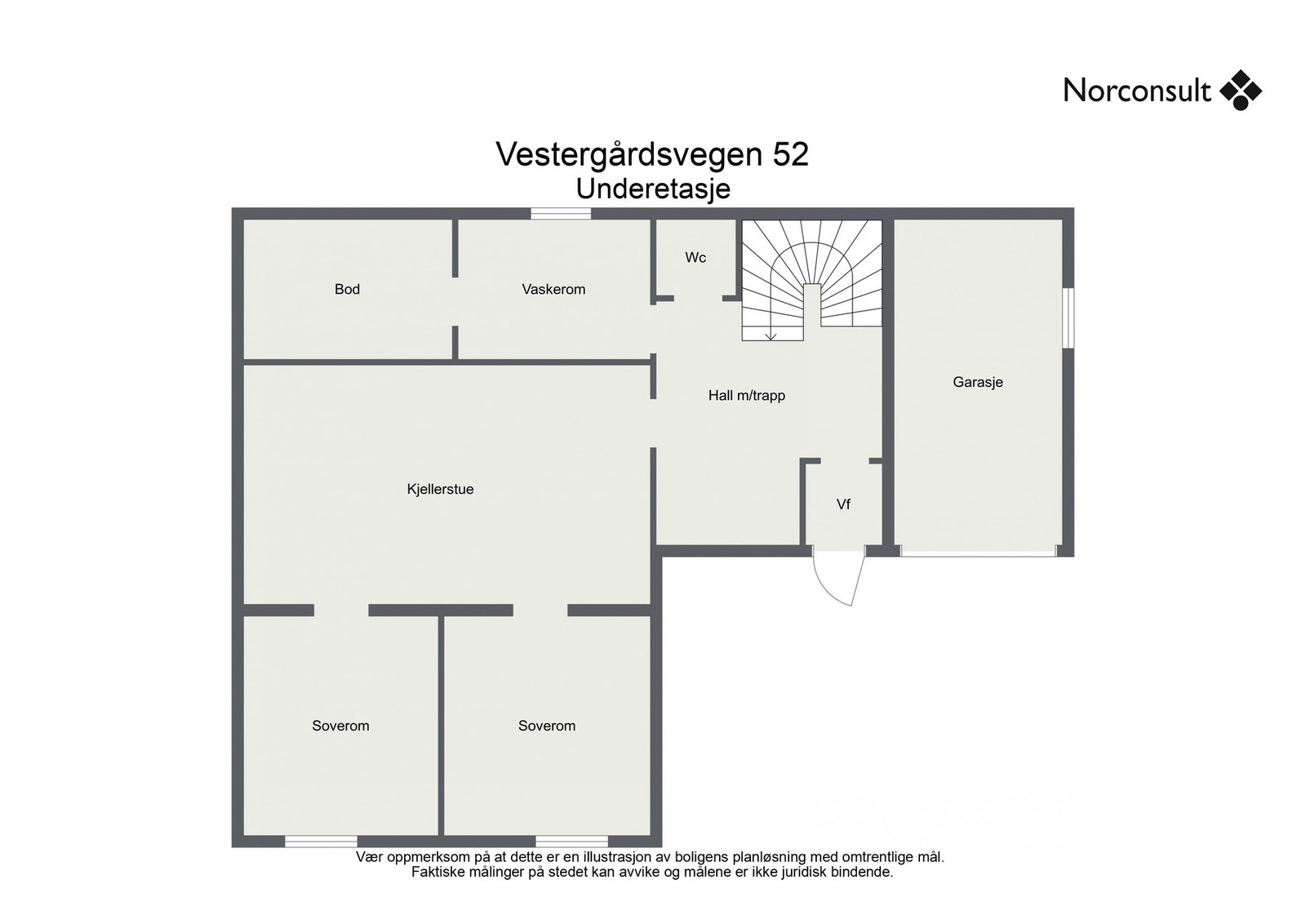 Planskisse - Underetasje Galleribilde