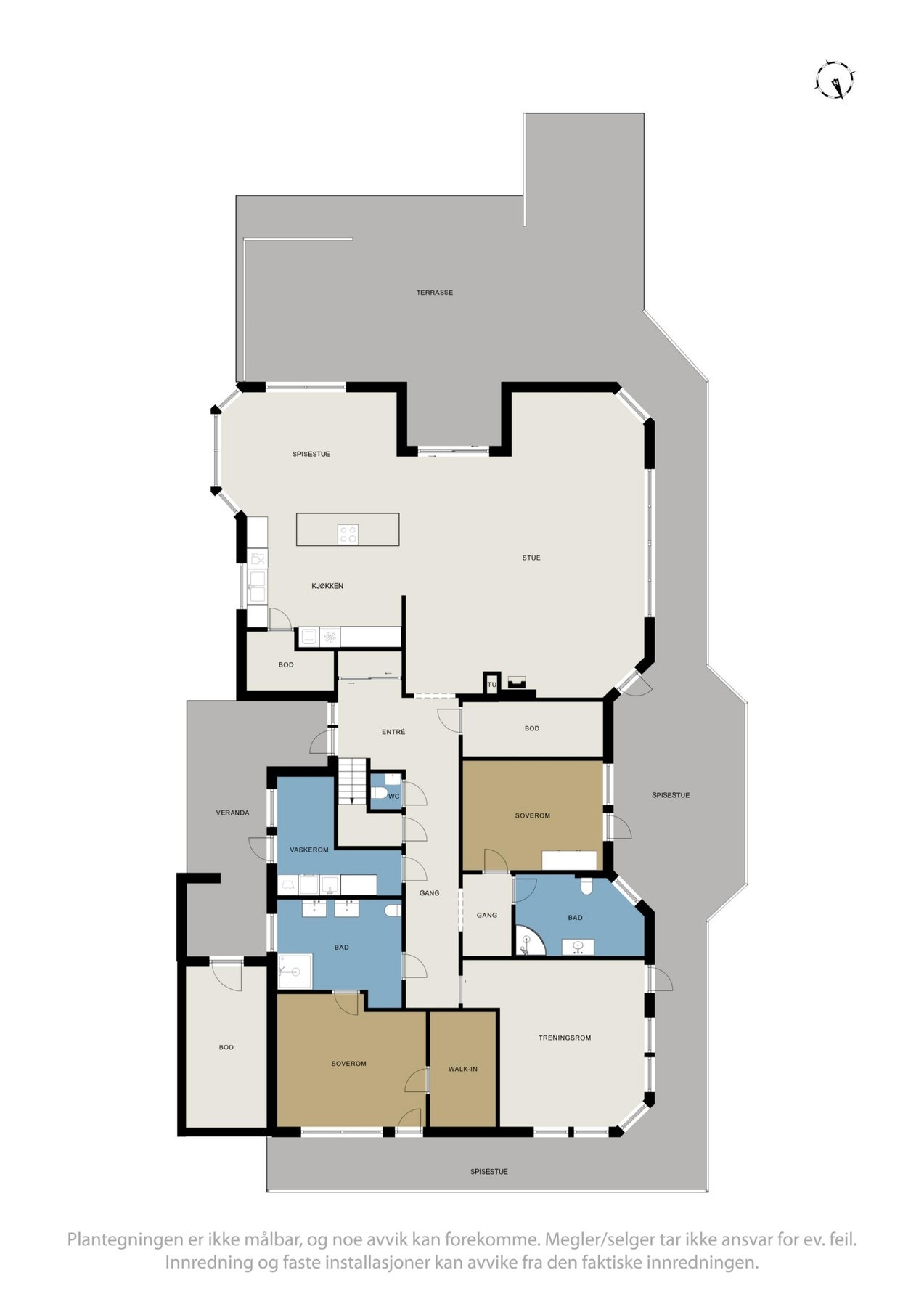 Plantegning hovedetasje Galleribilde