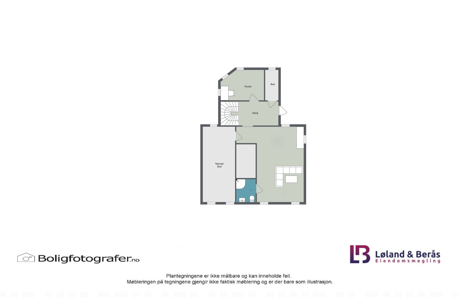 Plantegning underetasje Galleribilde