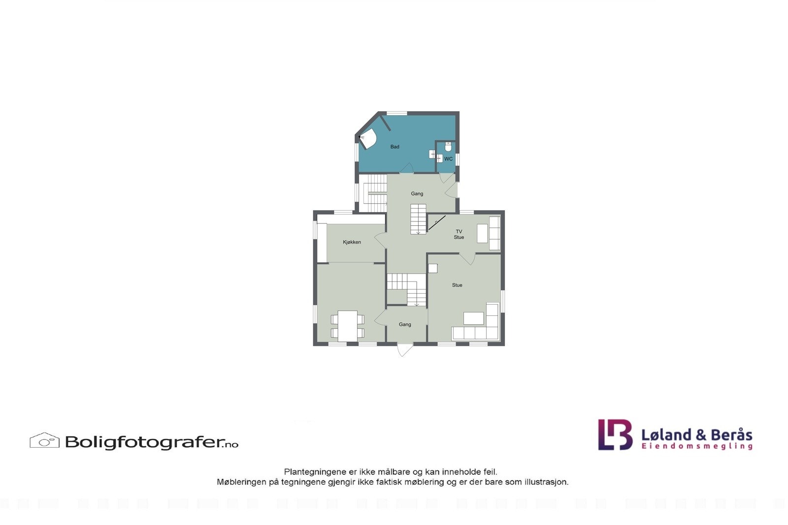 Plantegning hovedetasje Galleribilde