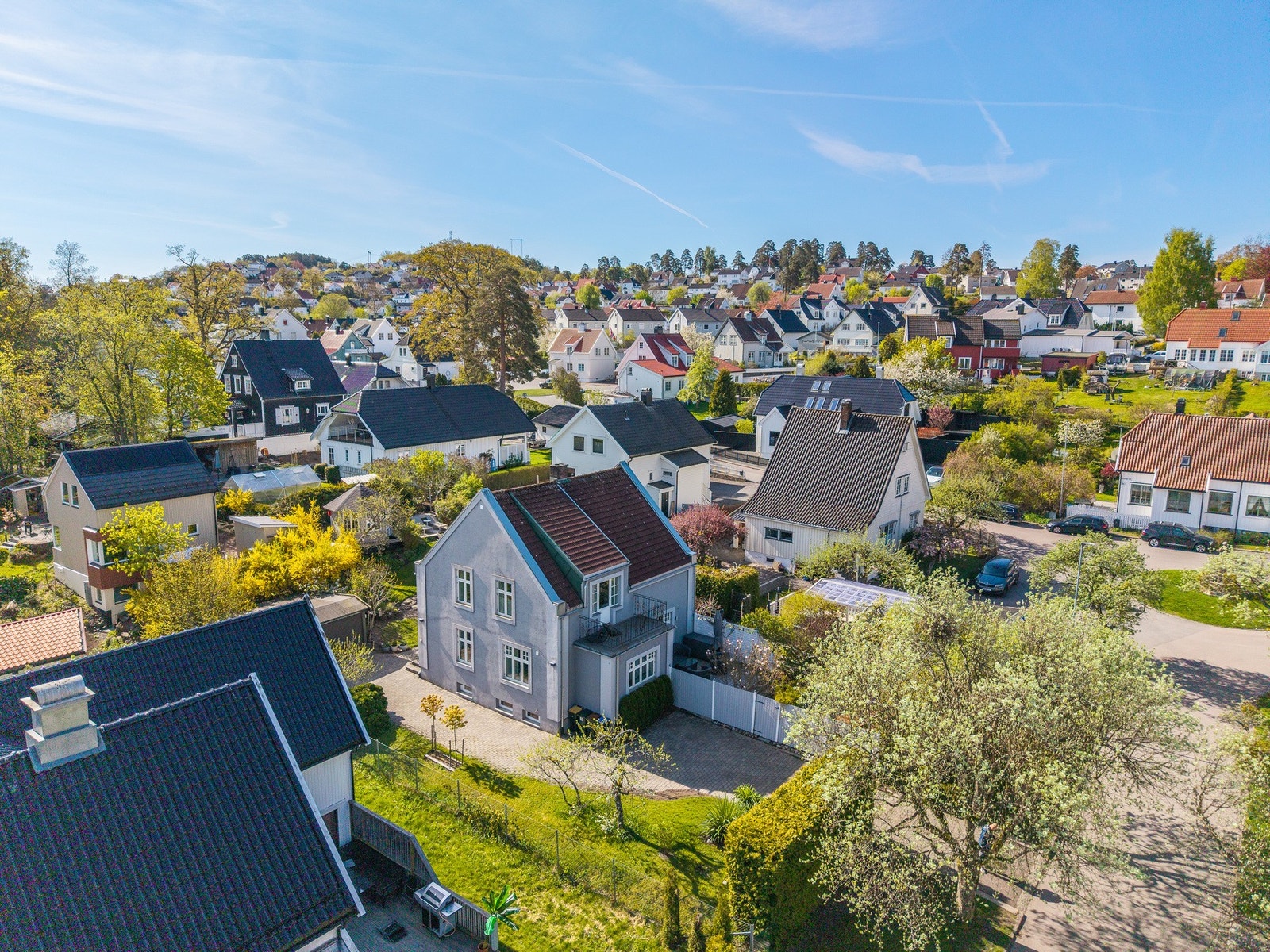 Her ser vi verandaen fra utsiden Galleribilde