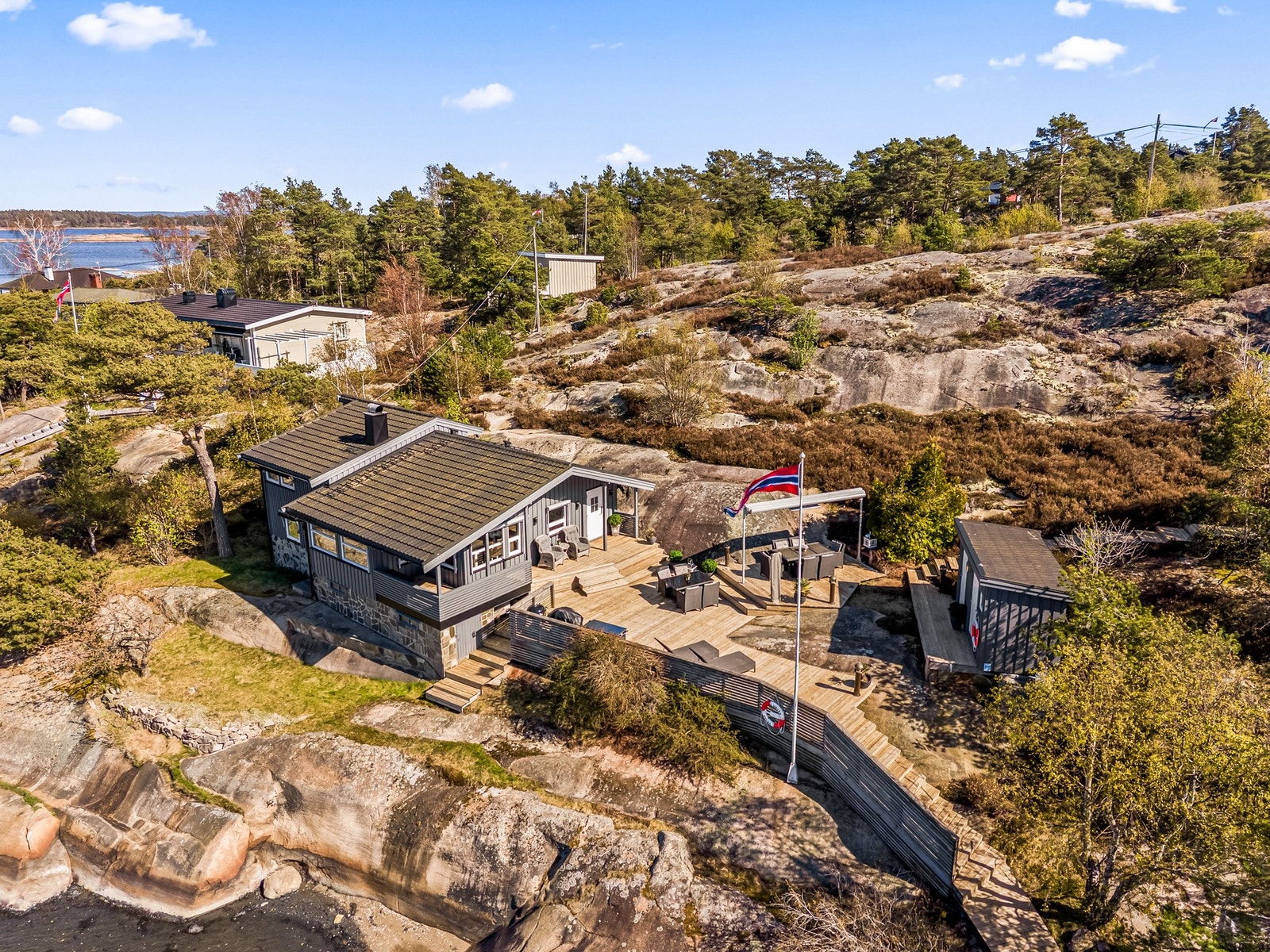 Det er parkeringsplass en kort ruslestur fra eiendommen Galleribilde