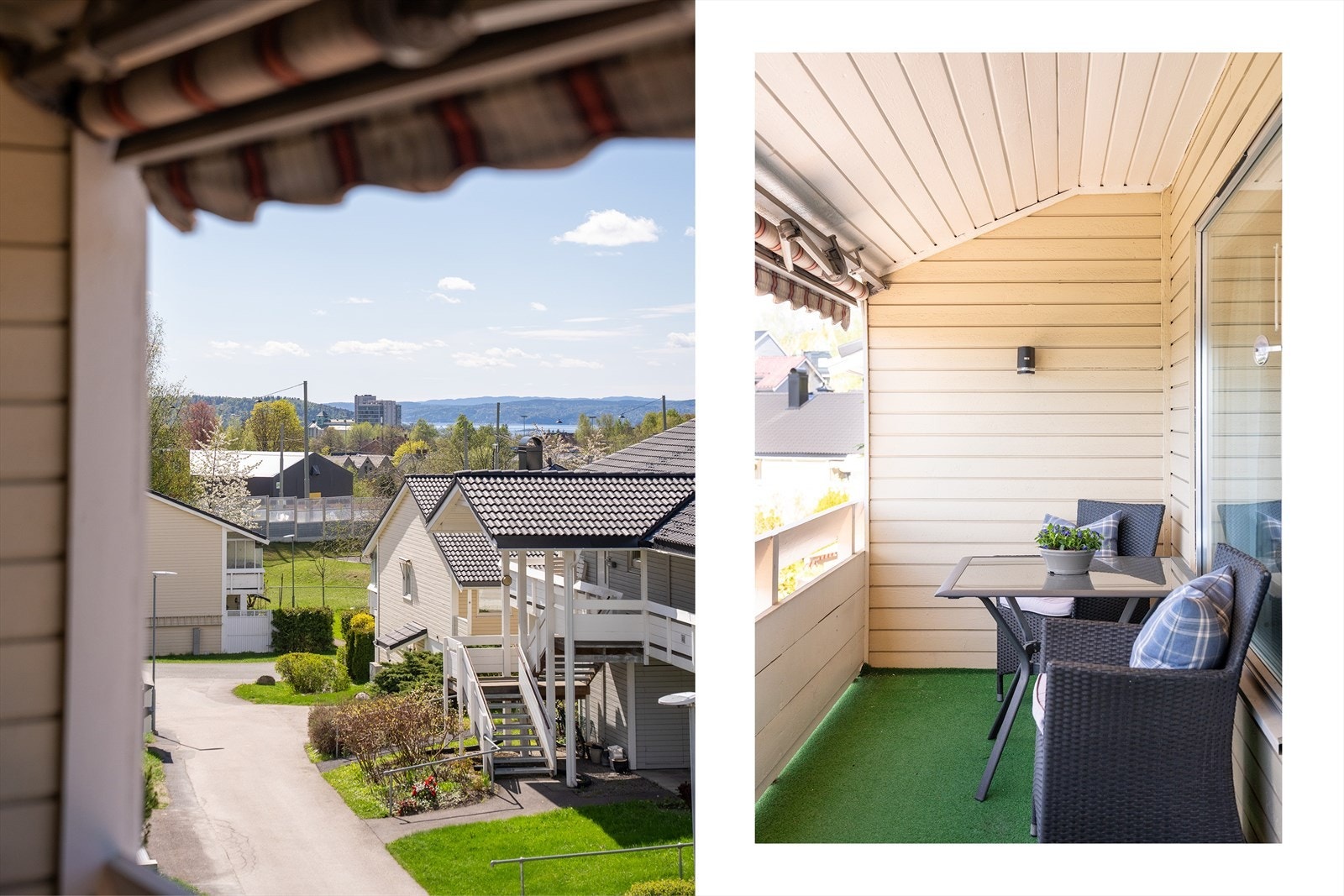 Den sydvestvendte verandaen er utstyrt med en praktisk, motorisert markise. På enden av verandaen er det en praktisk, isolert bod på cirka 2 m². Galleribilde