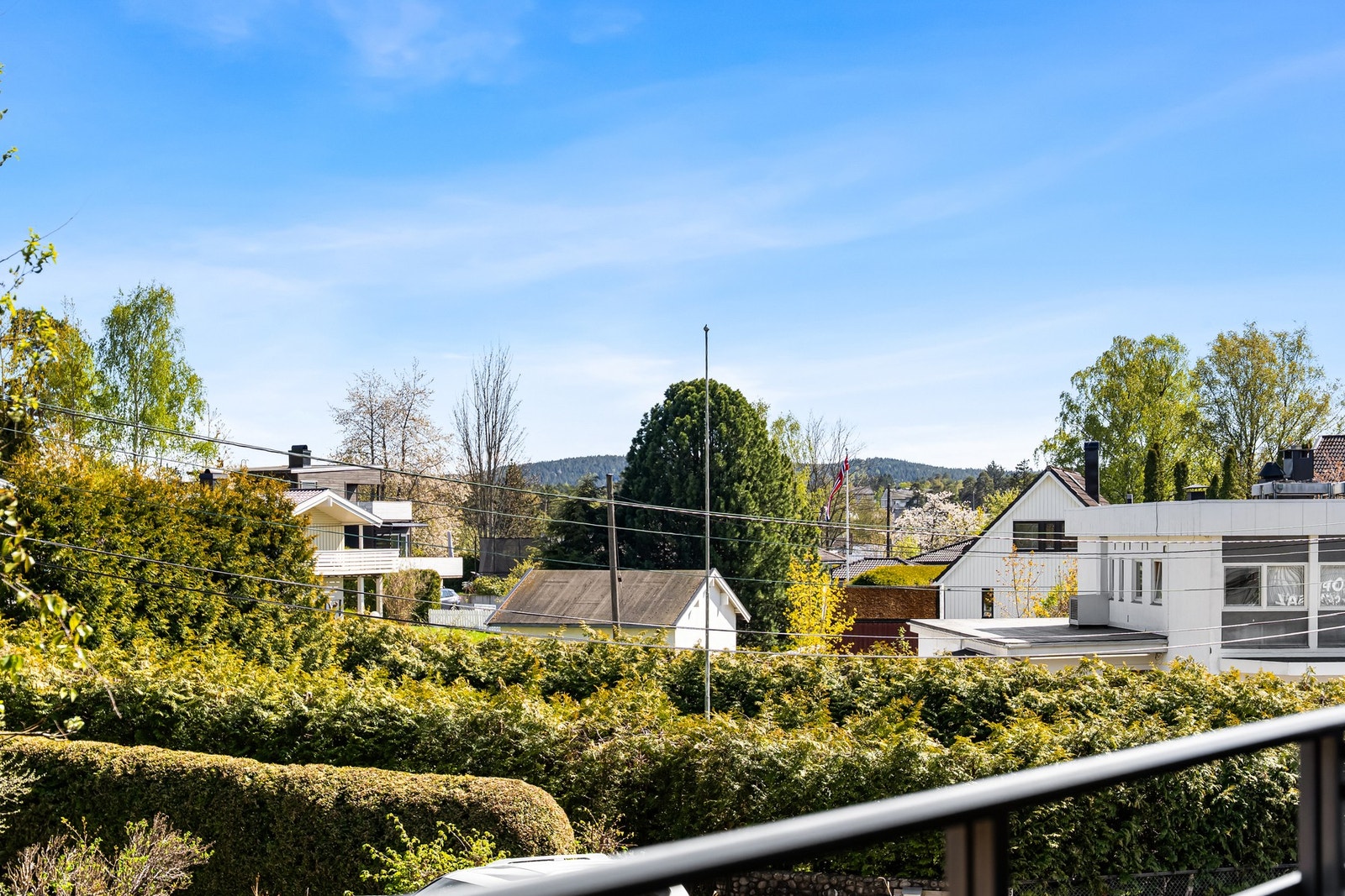 Hyggelig utsyn fra balkongen. Galleribilde