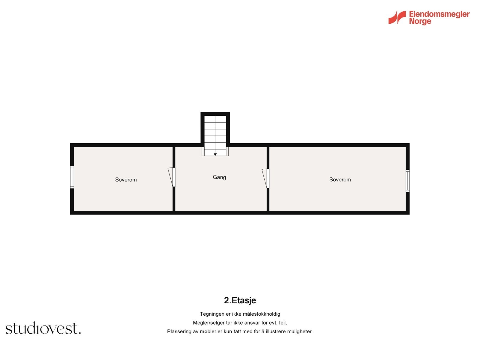 Plantegning loftsetasje. Galleribilde