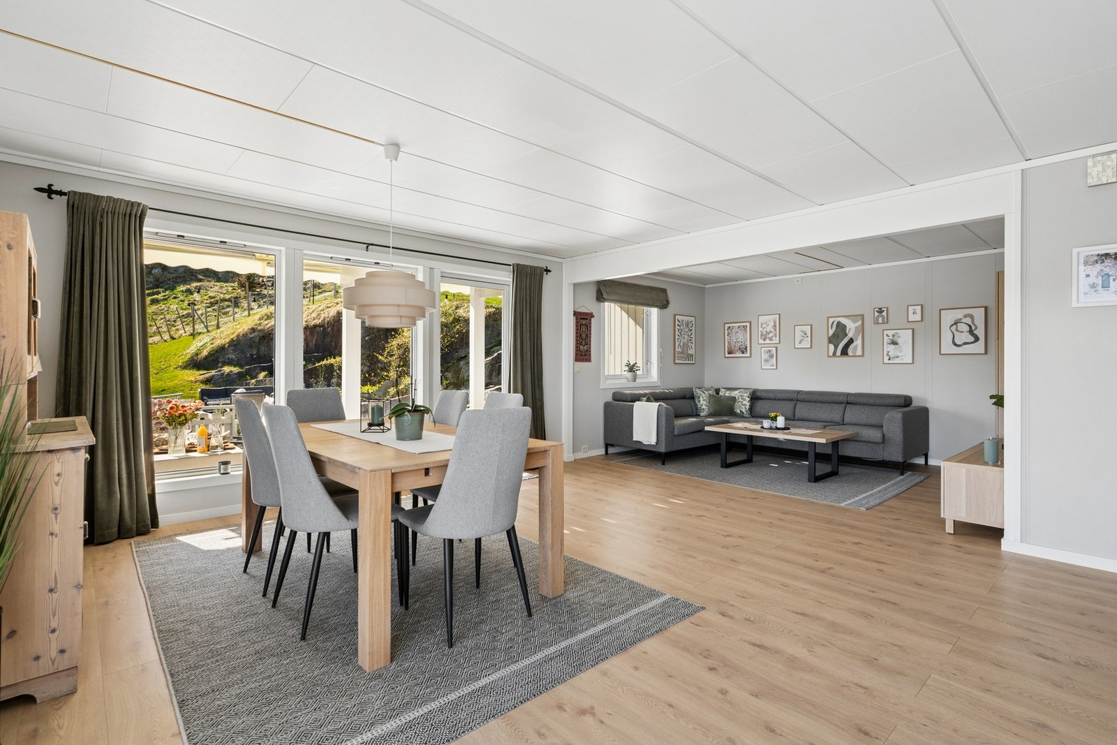 - Fra stuen har du utgang til den romslige terrassen - Galleribilde