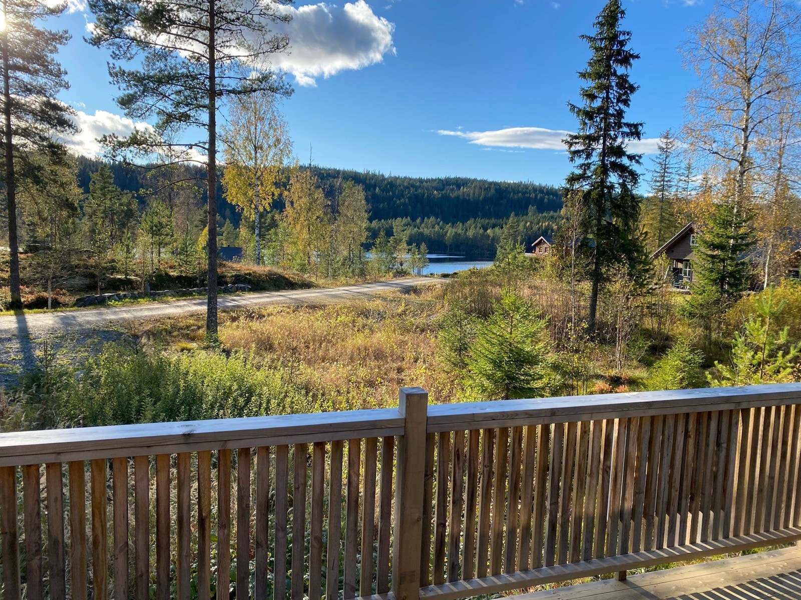 Utsikten fra verandaen. Galleribilde