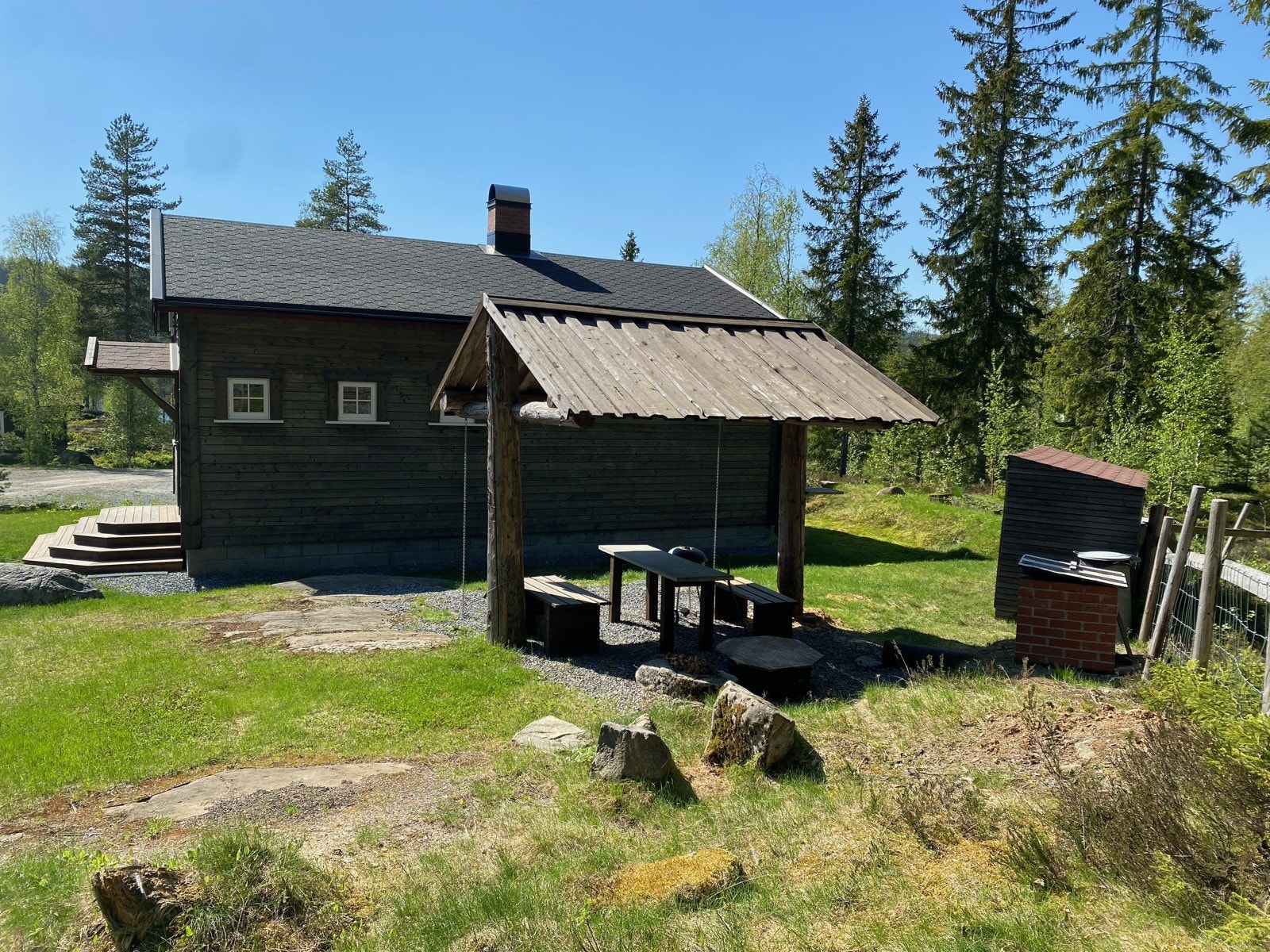 Grillplassen i mai. Galleribilde