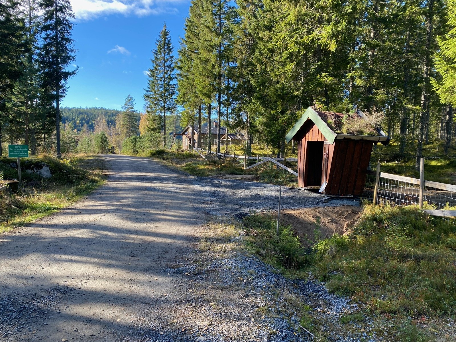 vannpost kommet ca. 50 meter fra hytten. Galleribilde