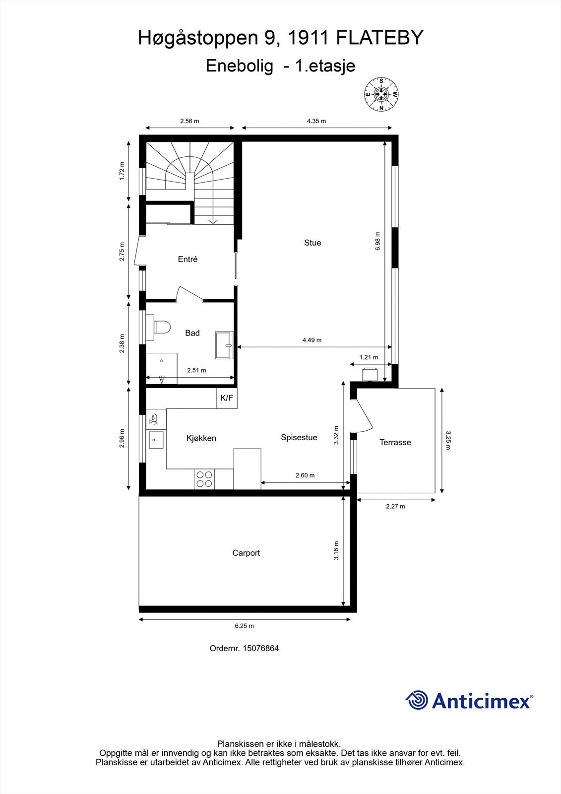 Plantegning 1.etg. Galleribilde