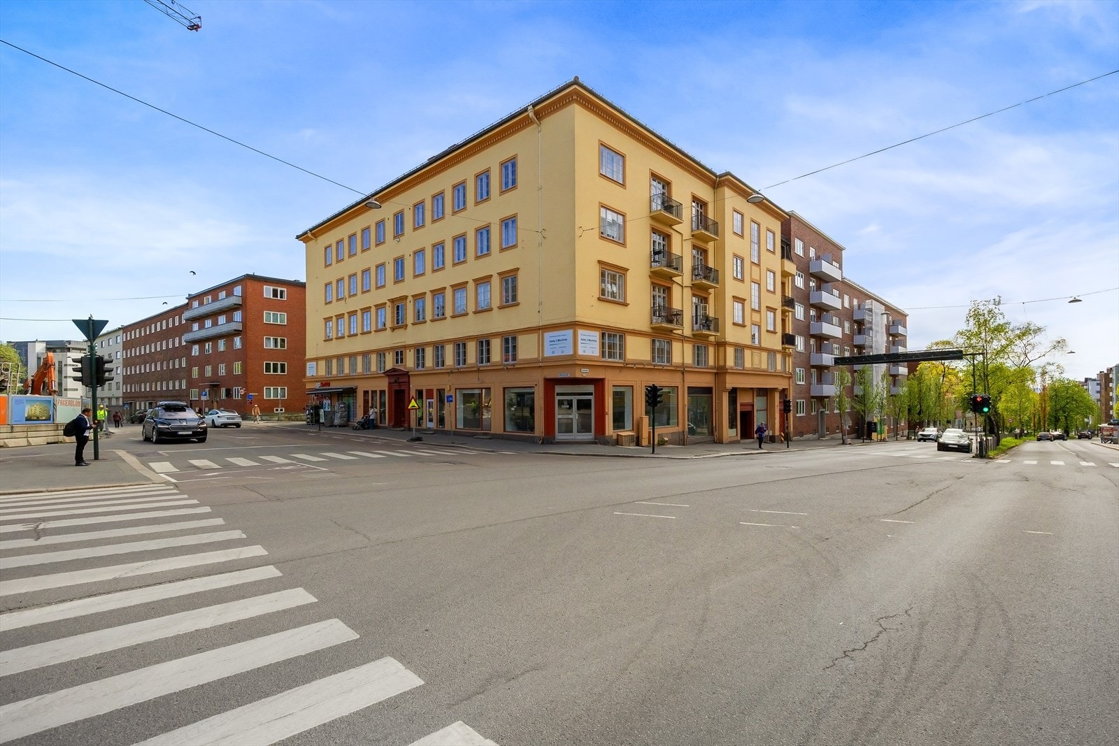 Fasade - gården ligger høyt på toppen av Fagerborg. Galleribilde