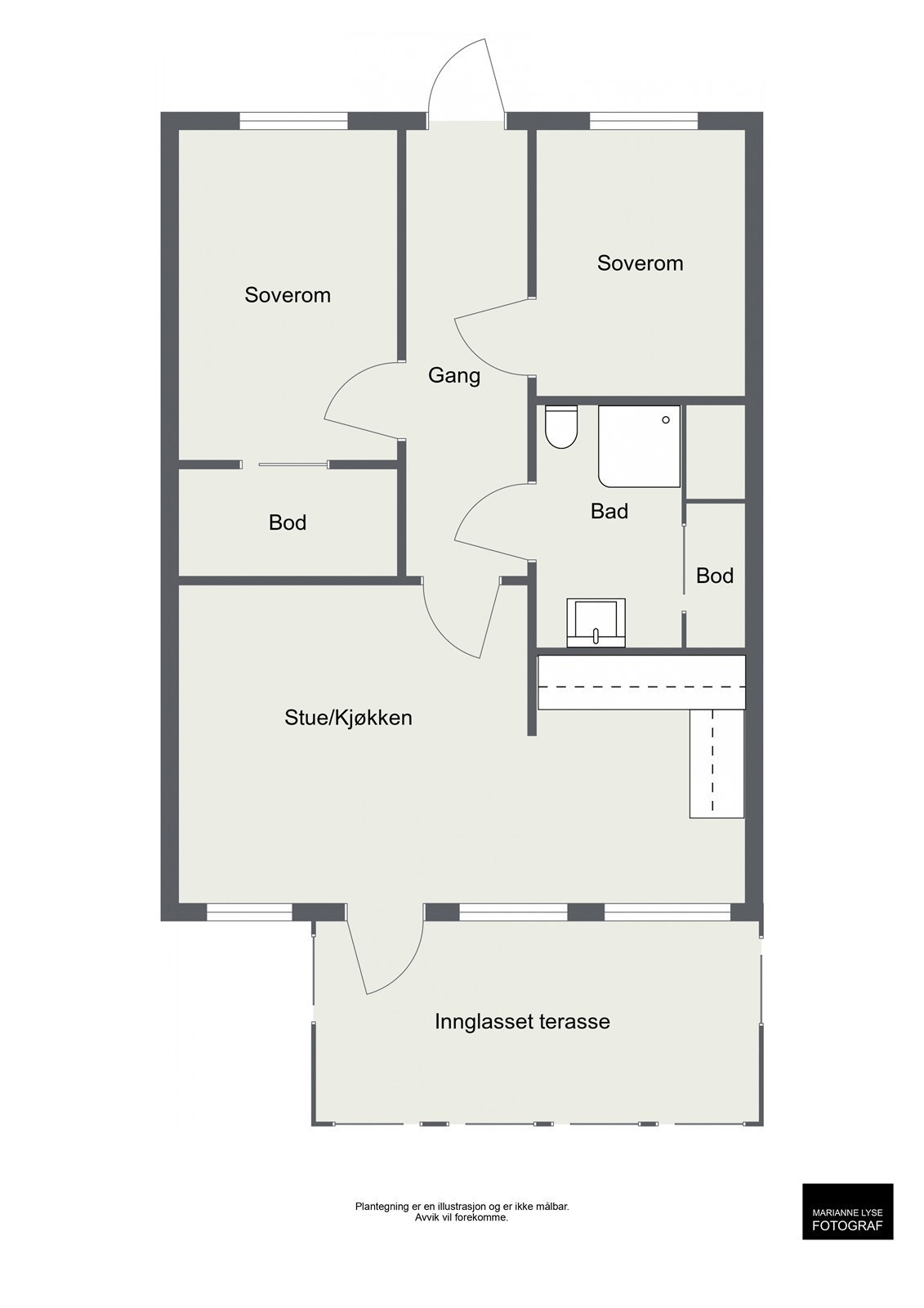 Plantegning Galleribilde