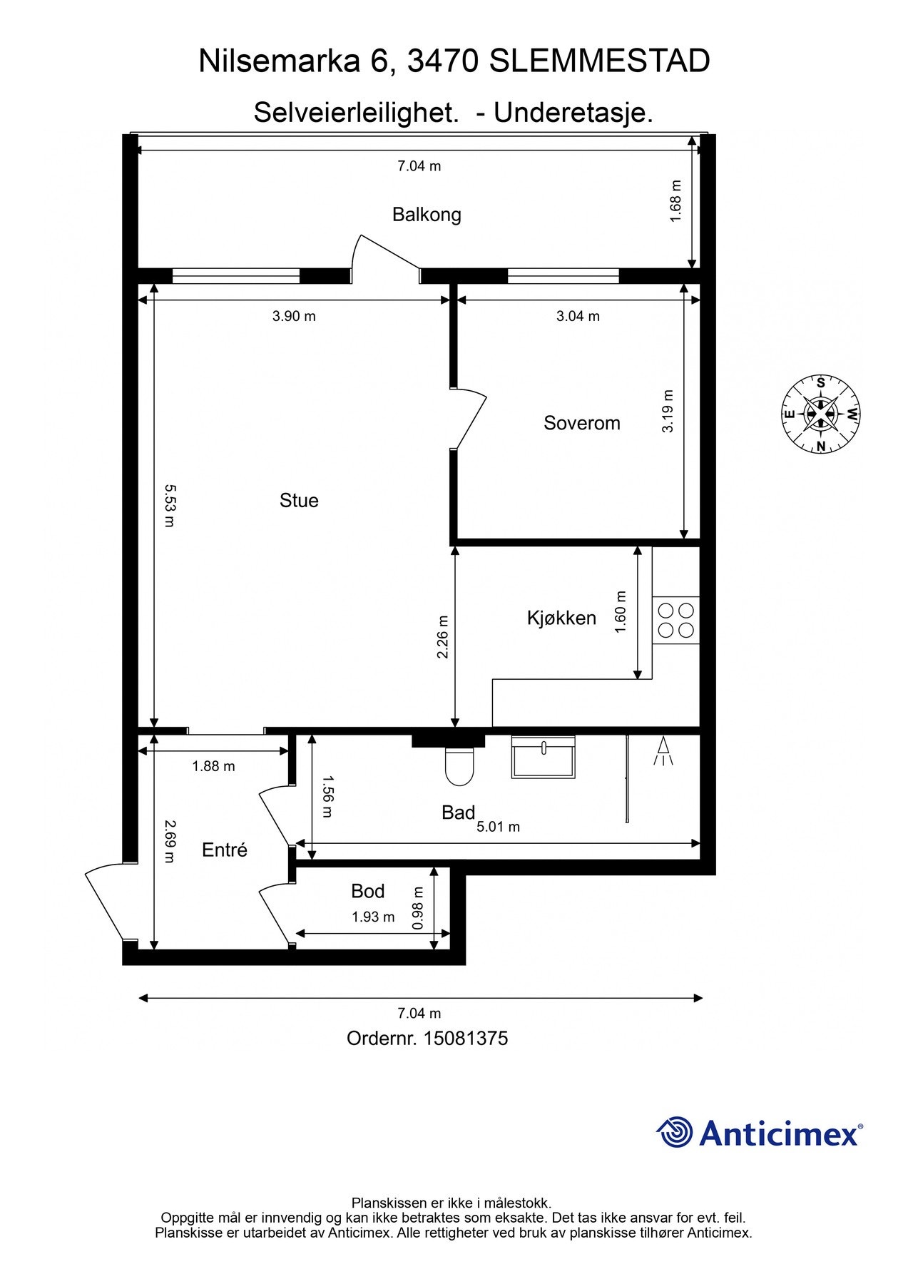 Leilighetens planløsning Galleribilde
