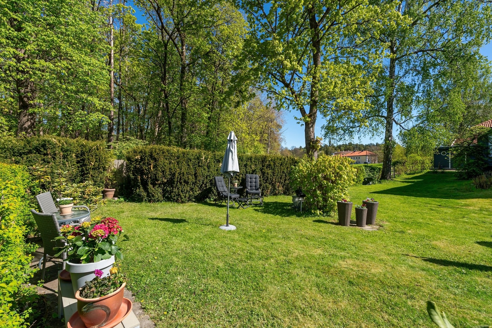 Eget uteområde med god plass til aktiviteter. Galleribilde