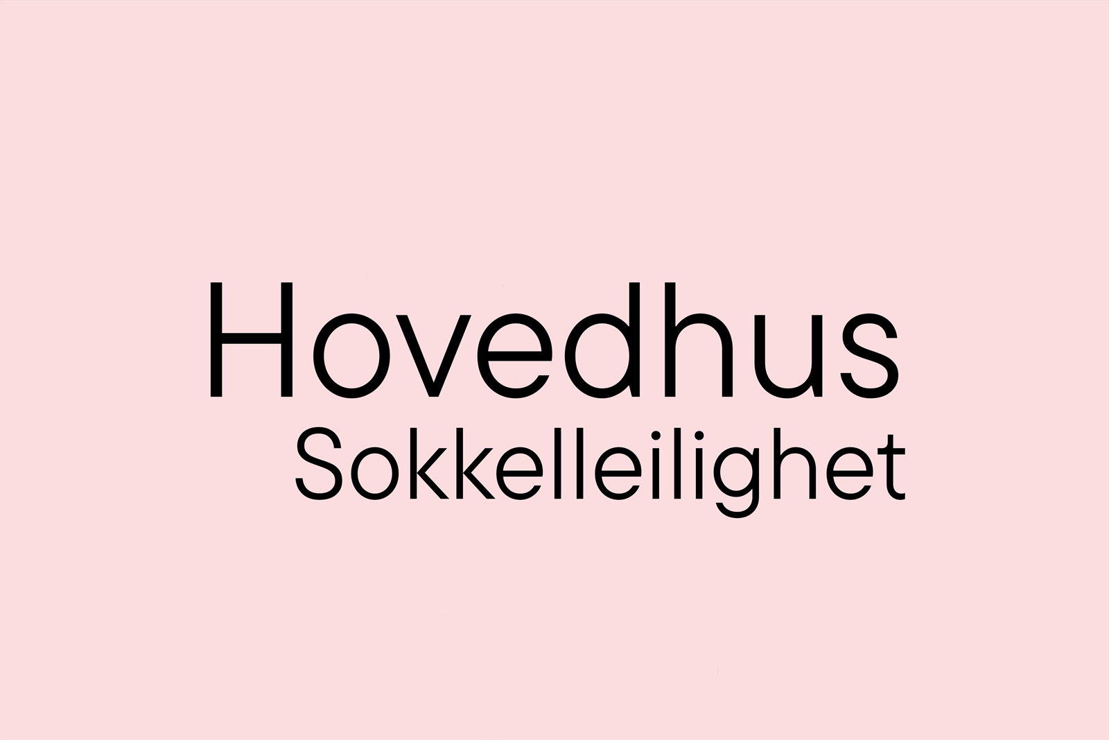 Hovedhus Sokkelleilighet Galleribilde