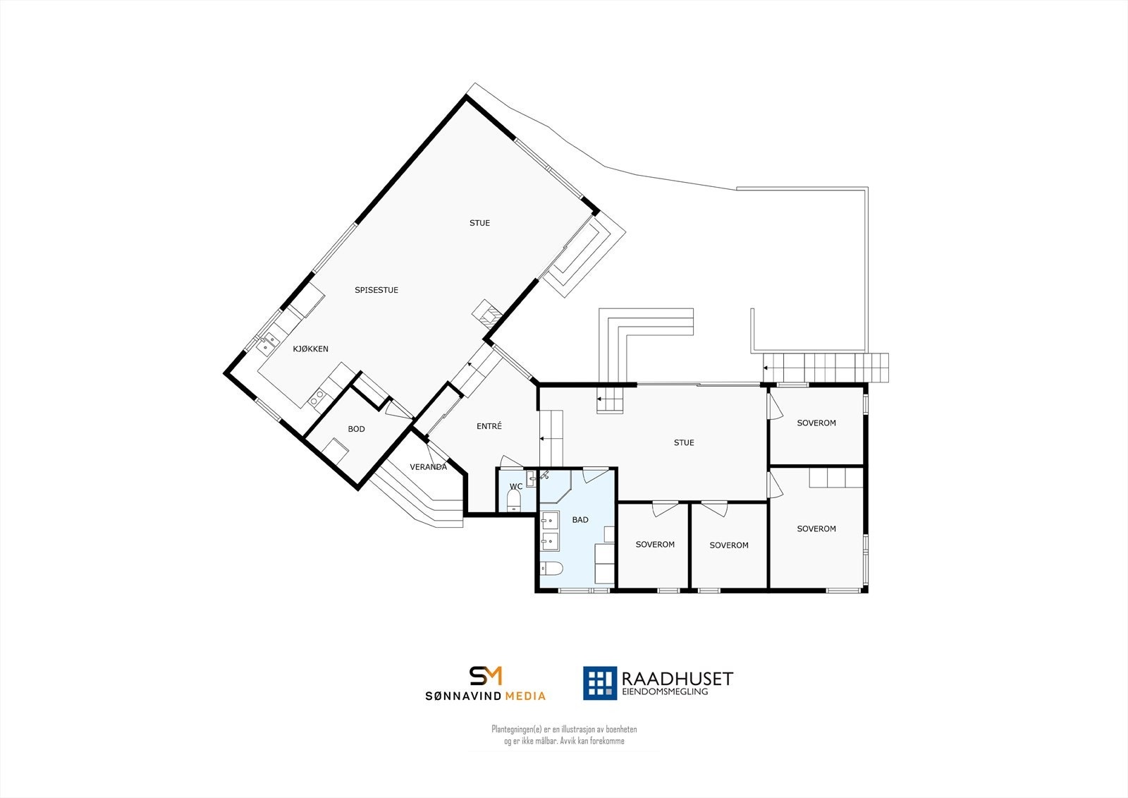 2D Plantegning | 1. Etasje Galleribilde