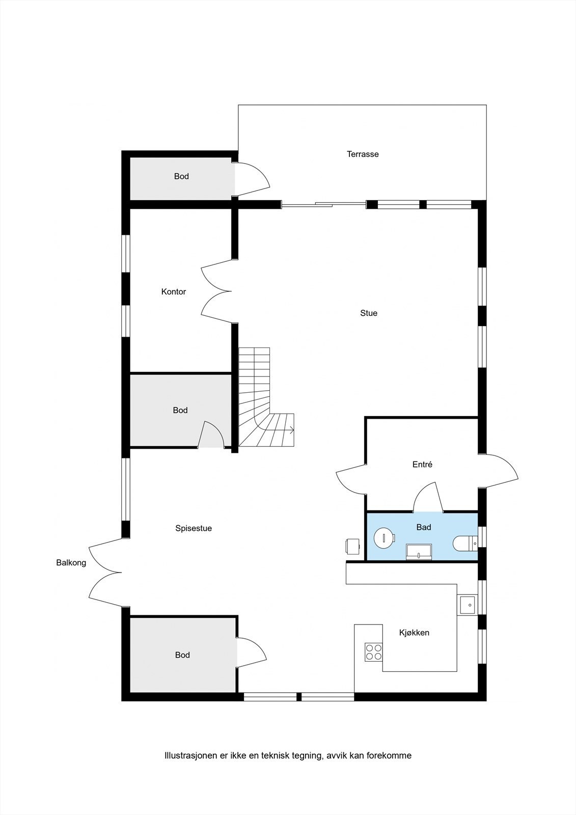 Presentasjon av 1. etasje Galleribilde