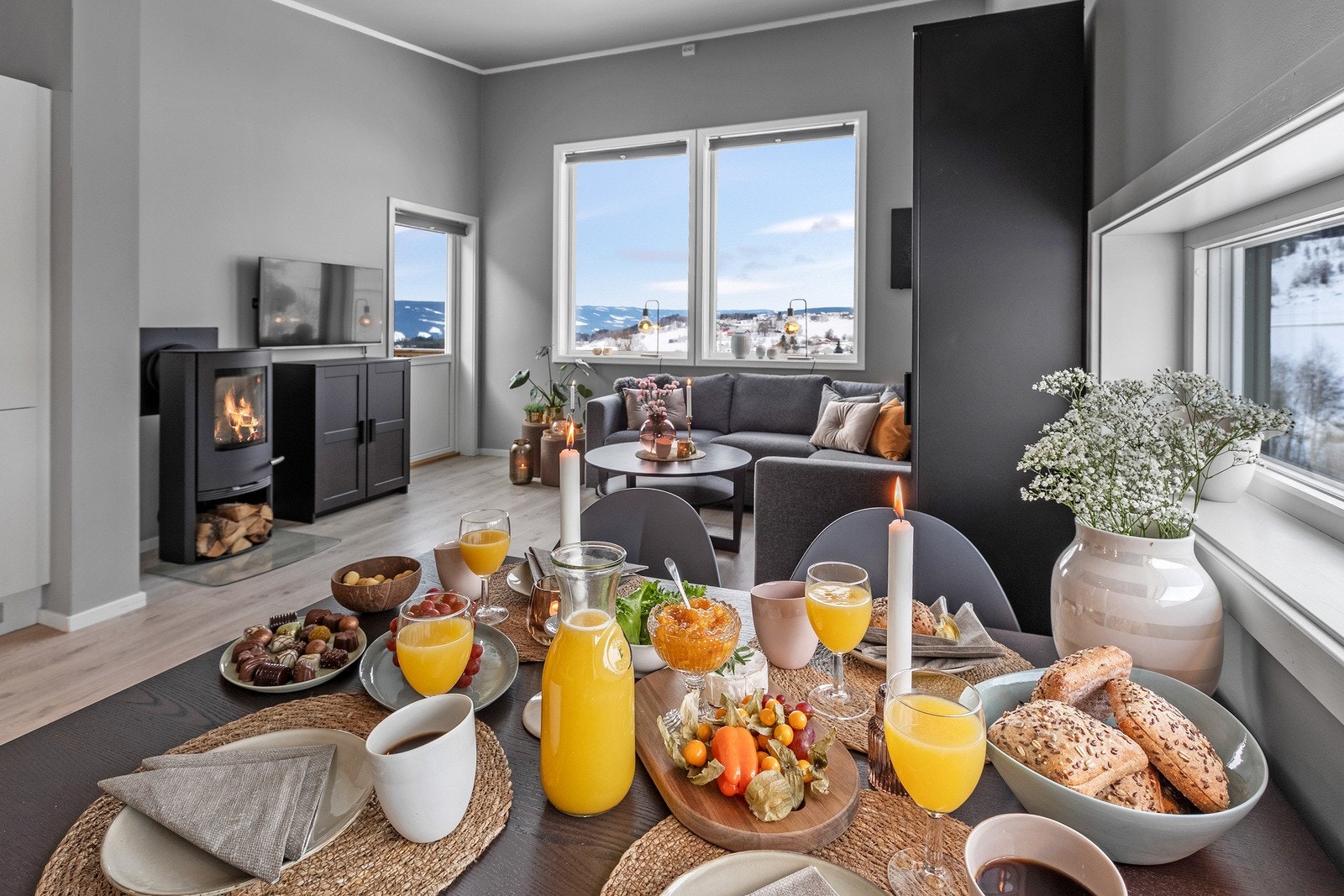 Her kan man nyte herlige måltider med familie og venner. Galleribilde