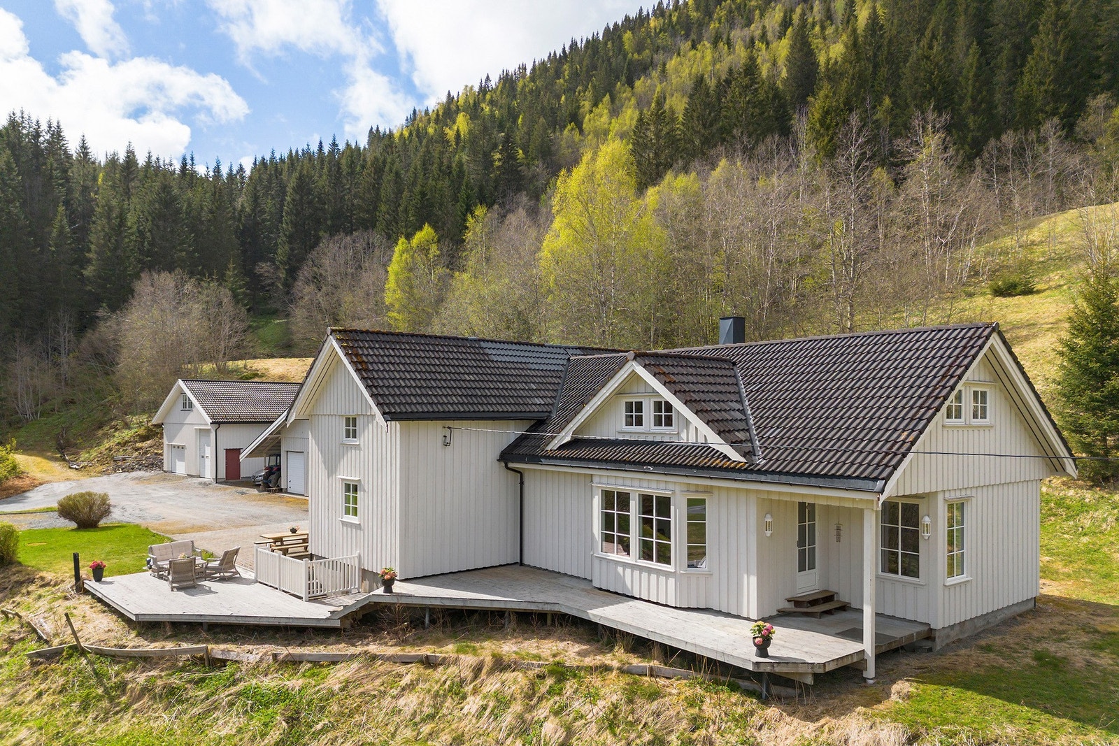 Boligen har uteområder med god kvalitet. Galleribilde