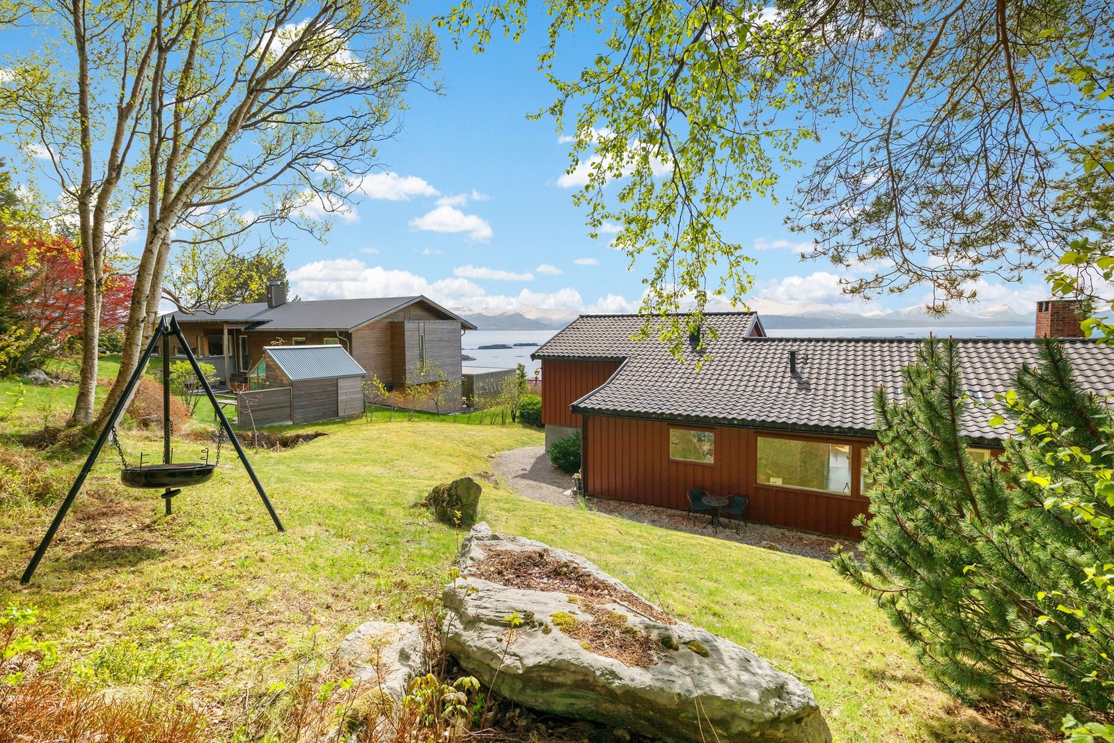 Hagen har god størrelse og er godt egnet for barnelek. Galleribilde