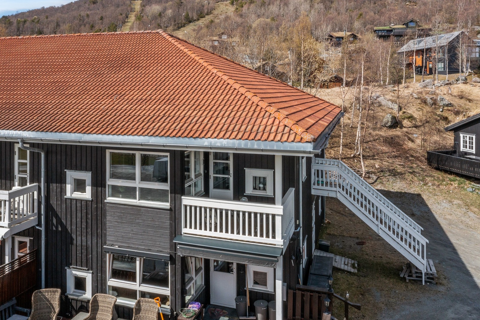 Balkong med gode solforhold. Galleribilde