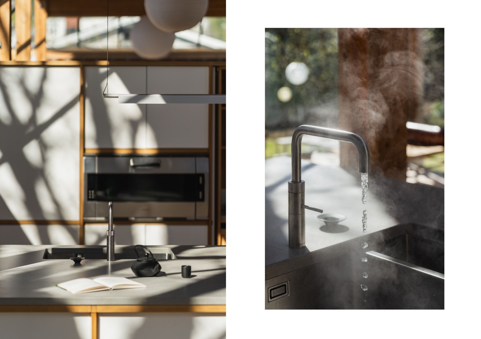 Quooker kran for kokende vann. Galleribilde