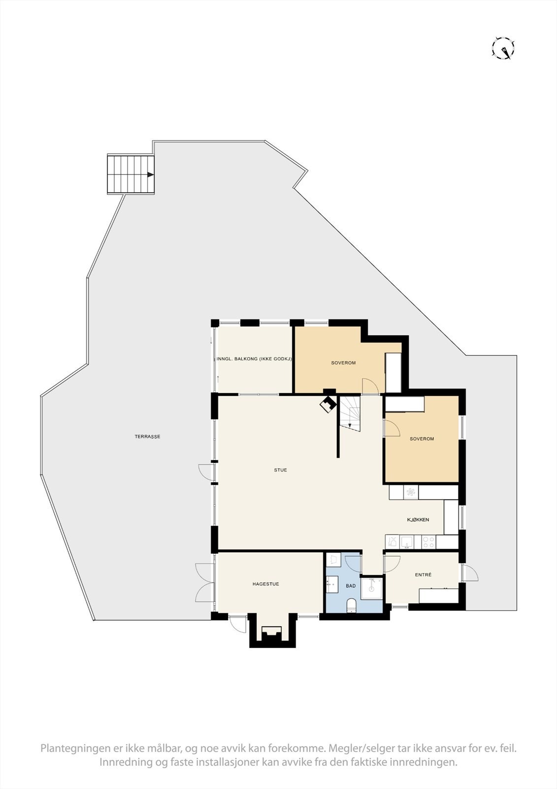 Planløsning 1. etasje. Galleribilde