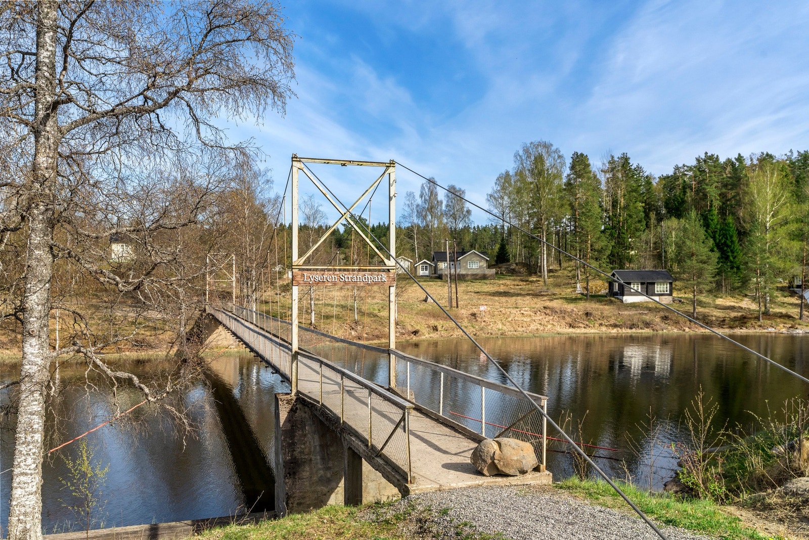 Broen mellom Lyserbråten og Nosa. Galleribilde