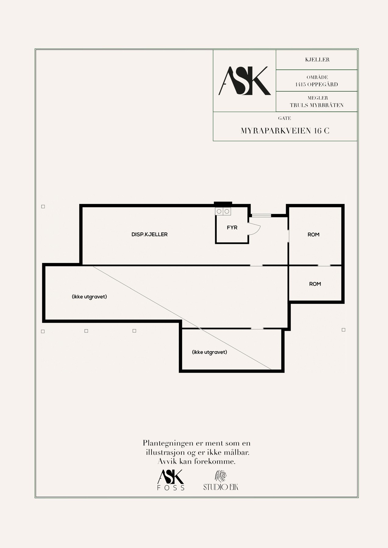 Plantegning kjeller Galleribilde