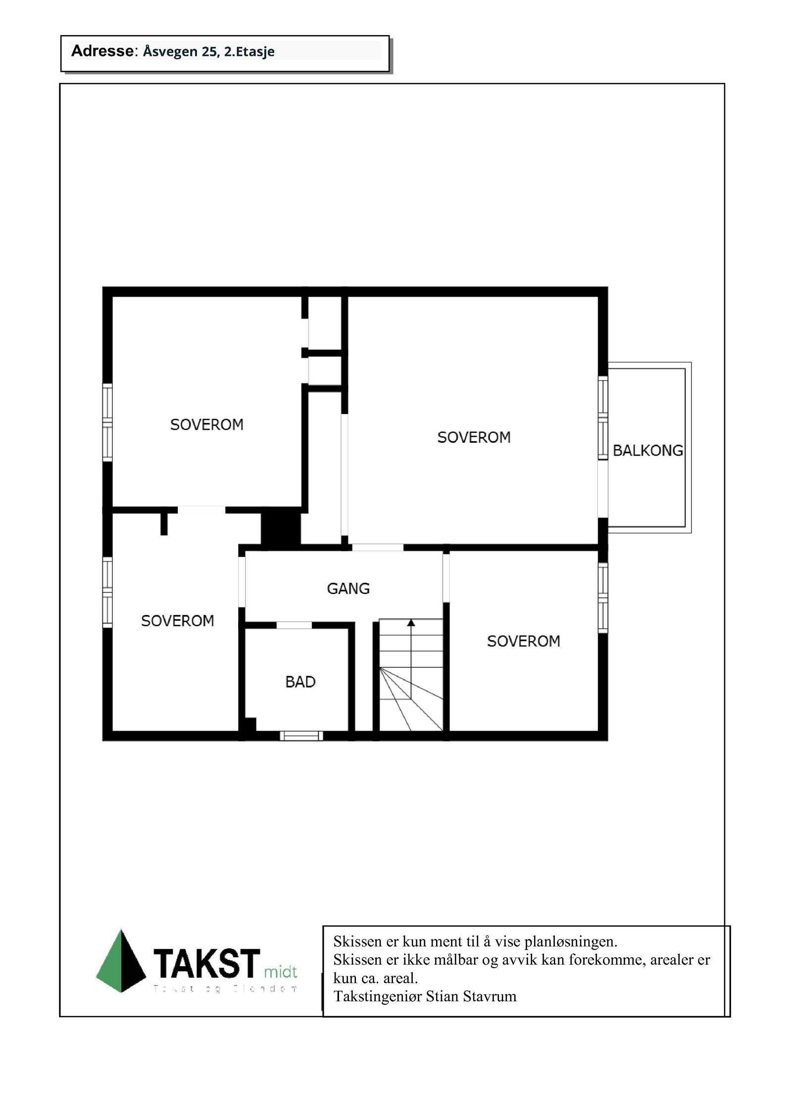 Planskisse 2.etg Galleribilde