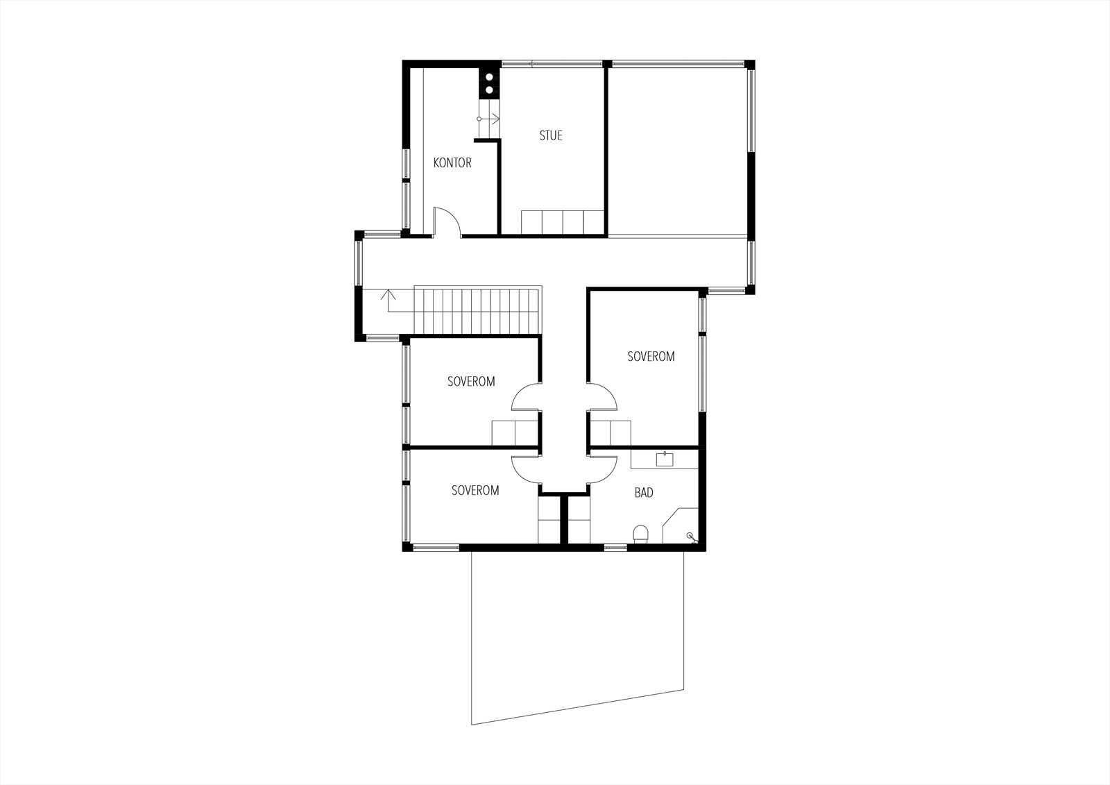 Plantegning 2.etg Galleribilde