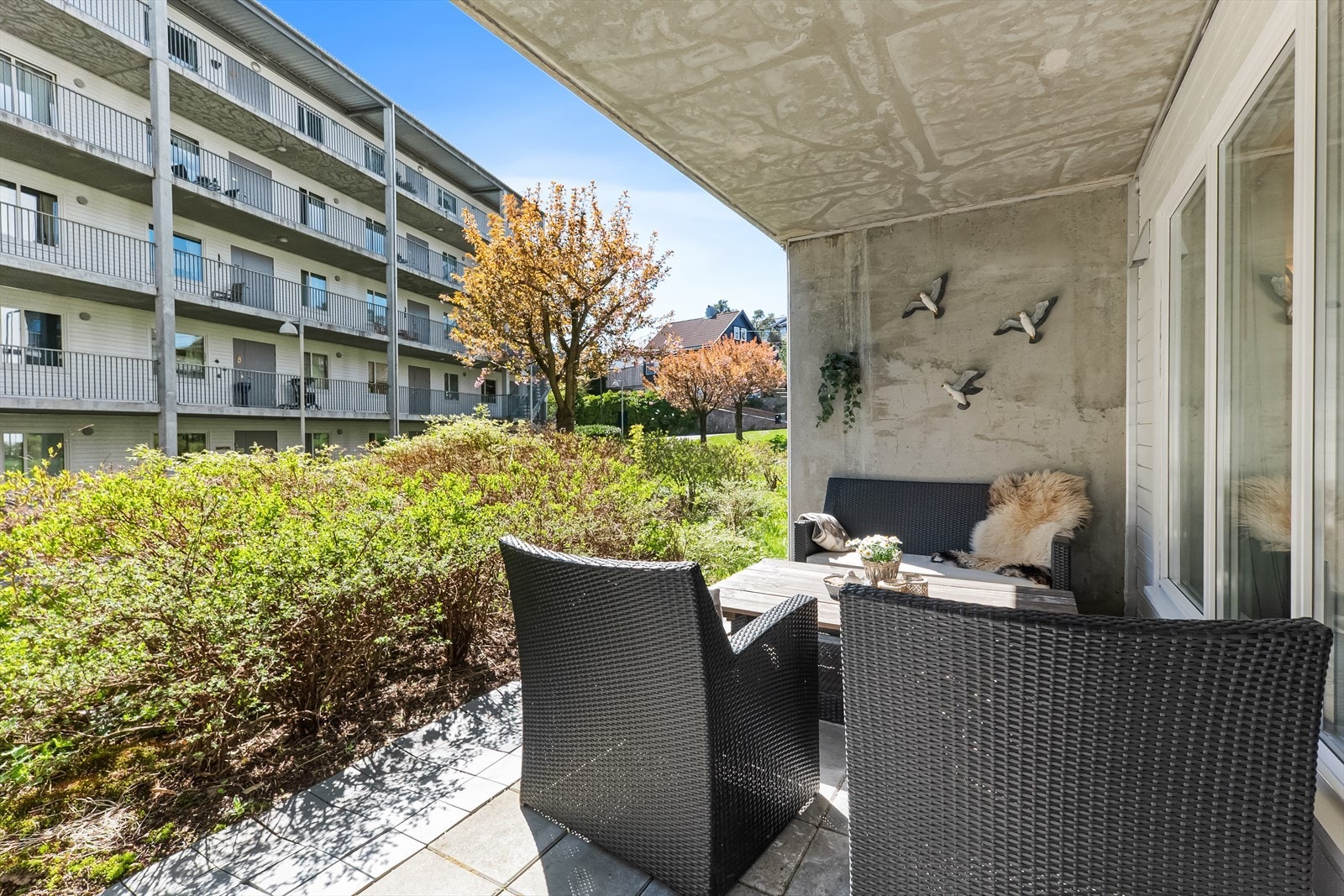 Terrasse med overbygg. Galleribilde
