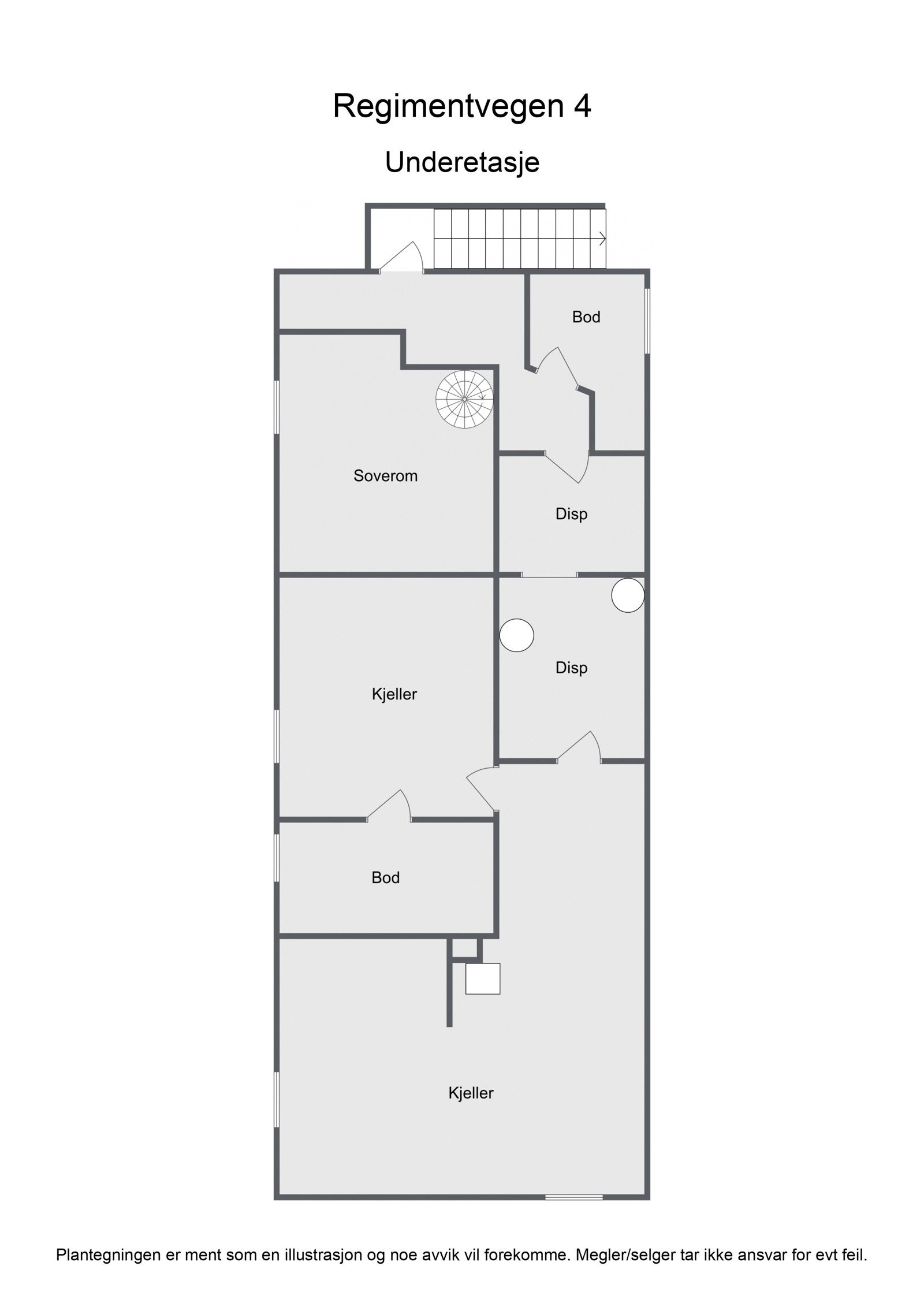 Plantegning kjeller/u.etg Galleribilde