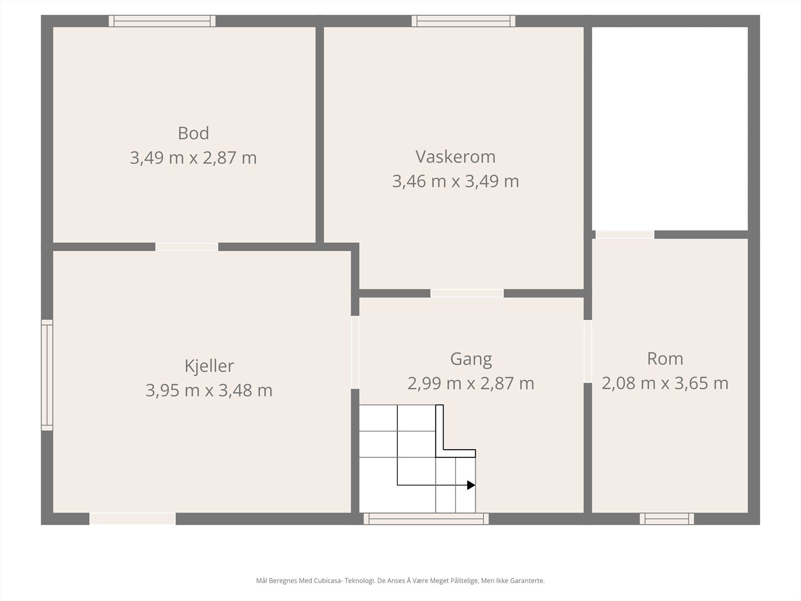 Plantegning underetasje Galleribilde