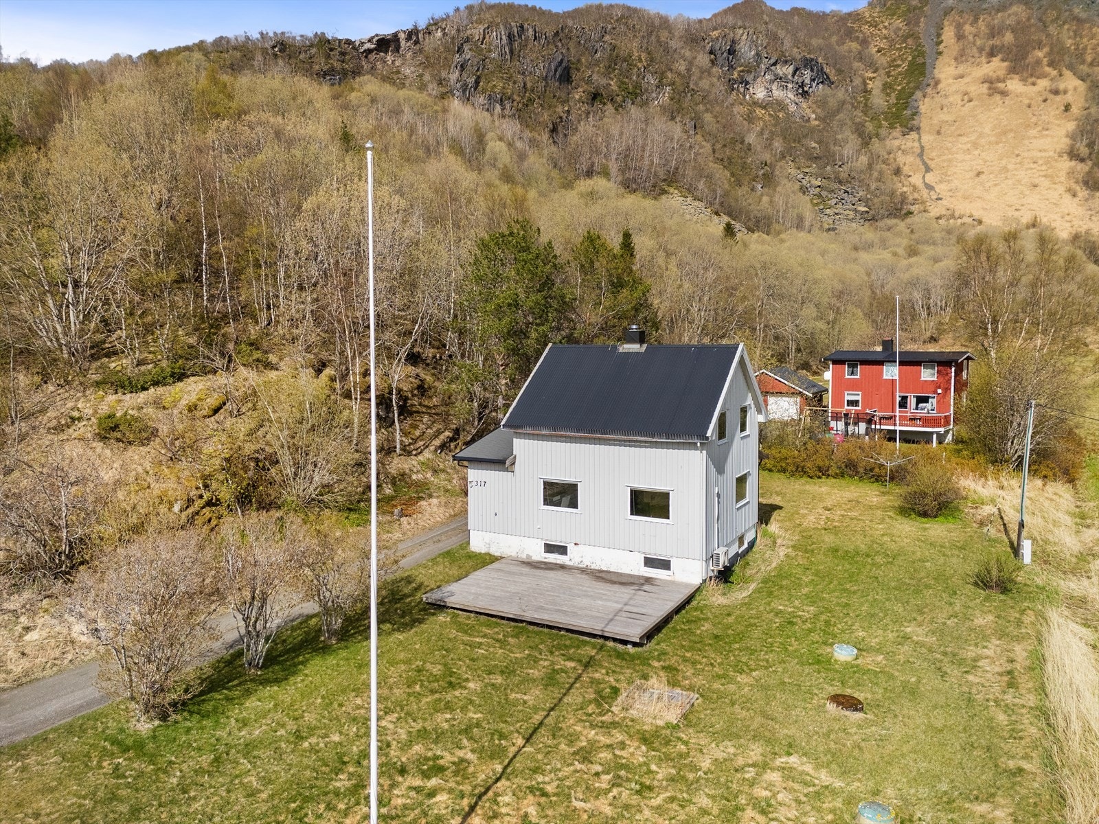 Stor terrasse på hele 62 m² med gode solforhold Galleribilde
