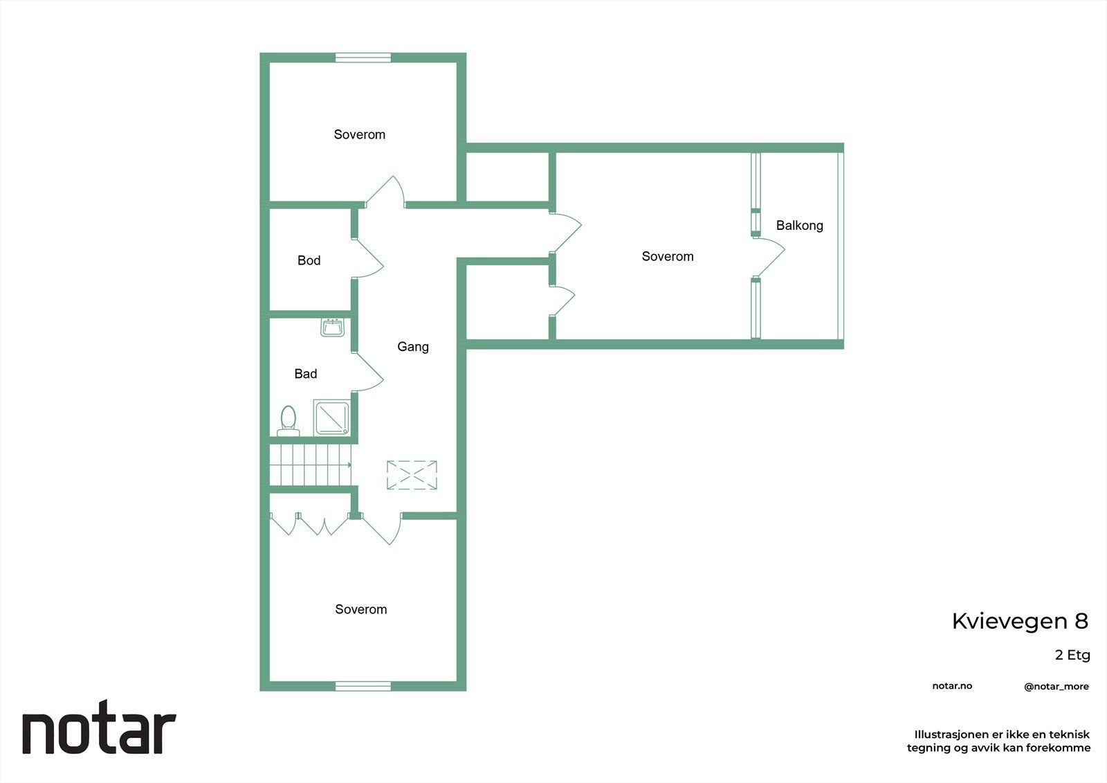 Planskisse loft Galleribilde