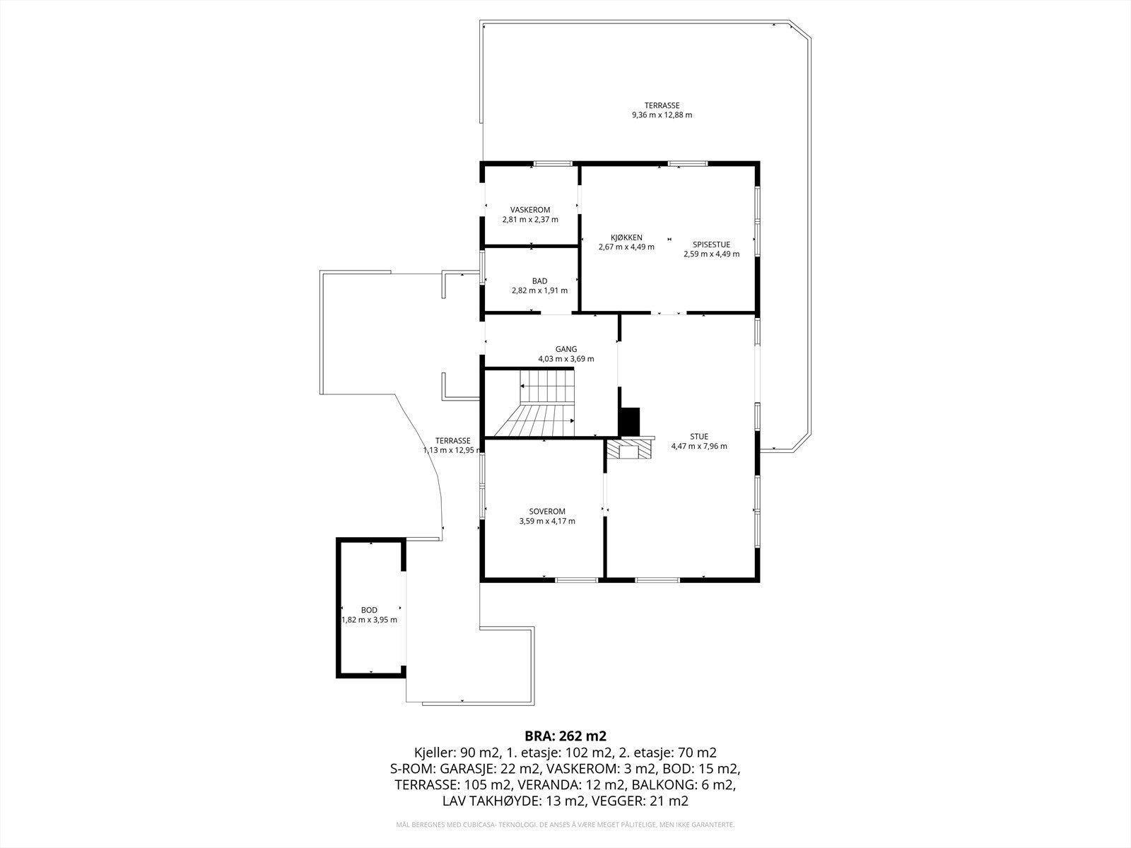 Planteikning 2.etg. Galleribilde