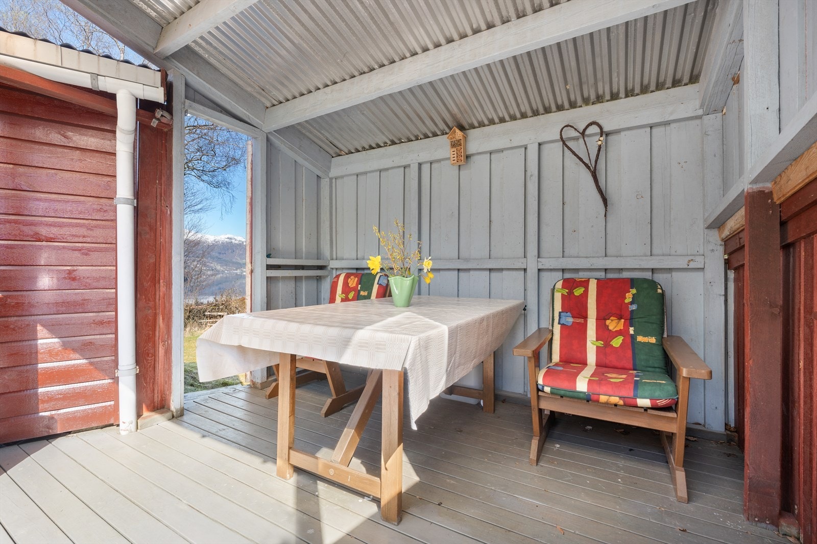 Overbygd terrasse Galleribilde