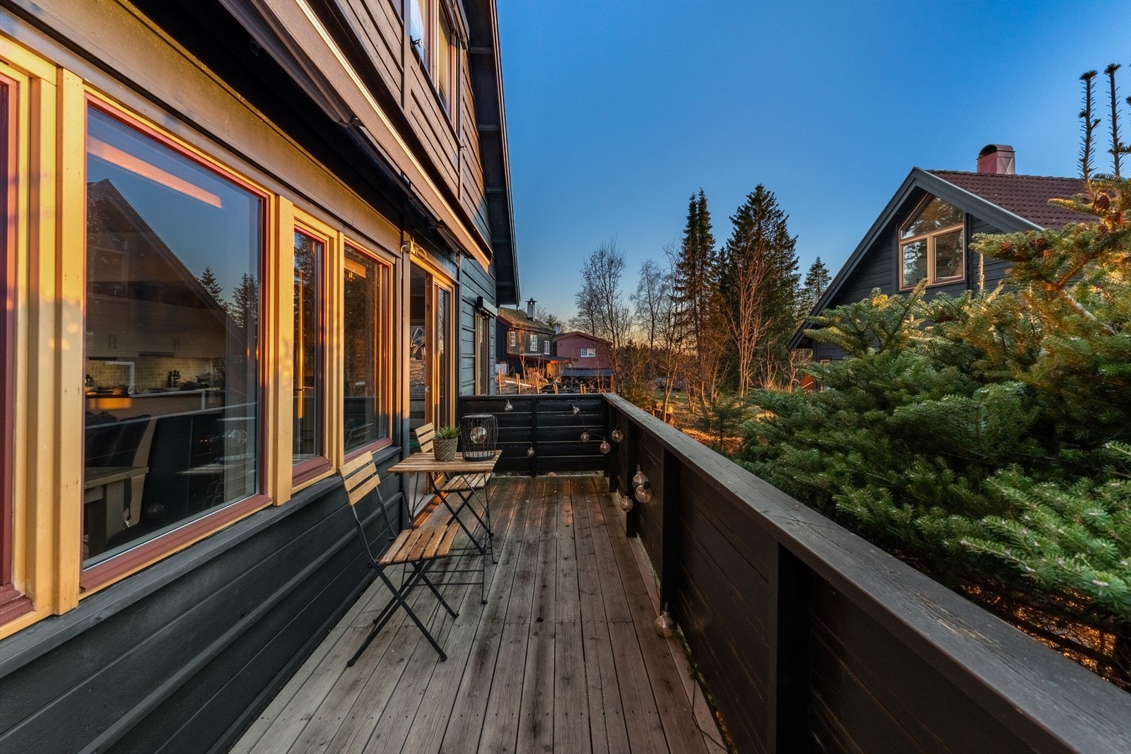 Balkongen ved solnedgang Galleribilde