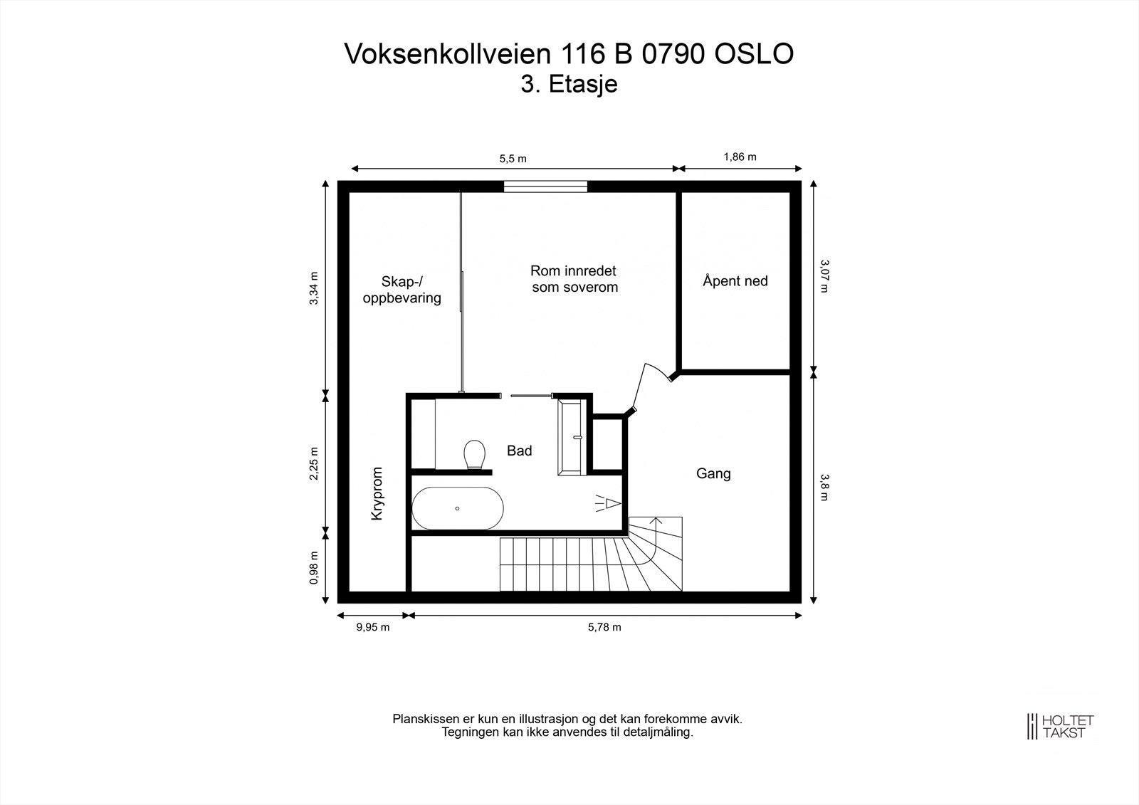 Plantegning - 3. etasje Galleribilde