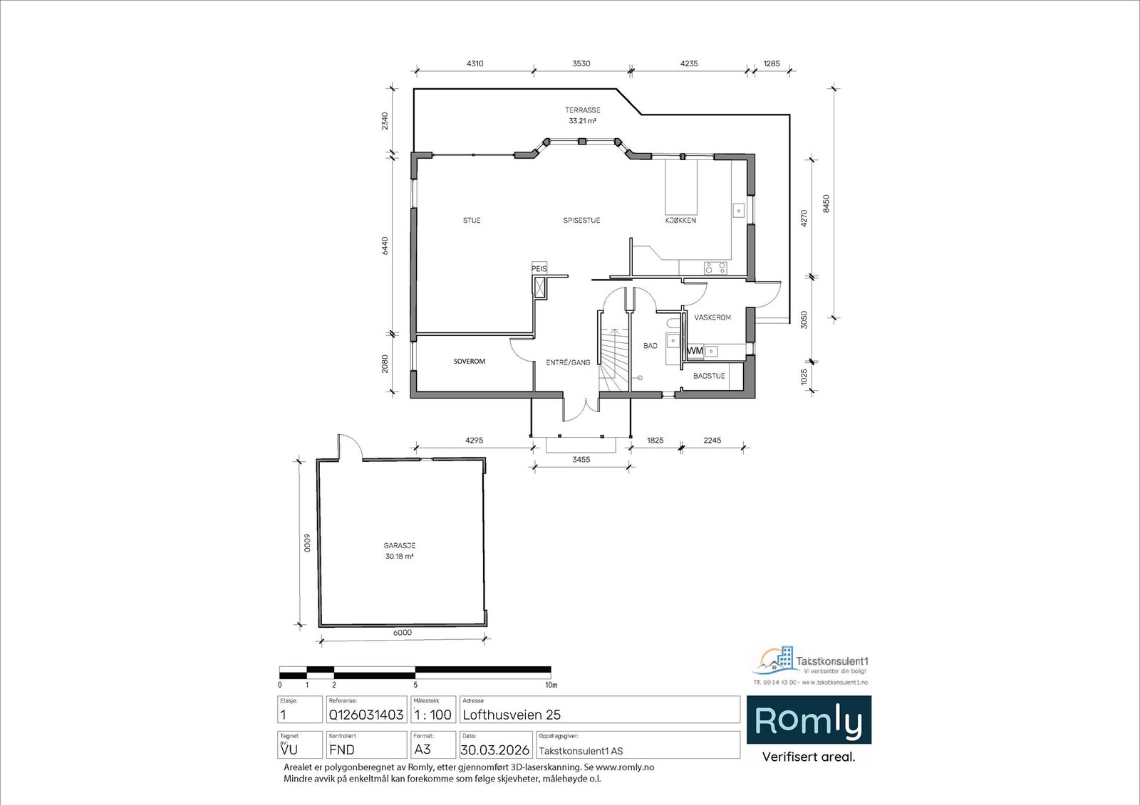 Plantegning - 1. etasje Galleribilde