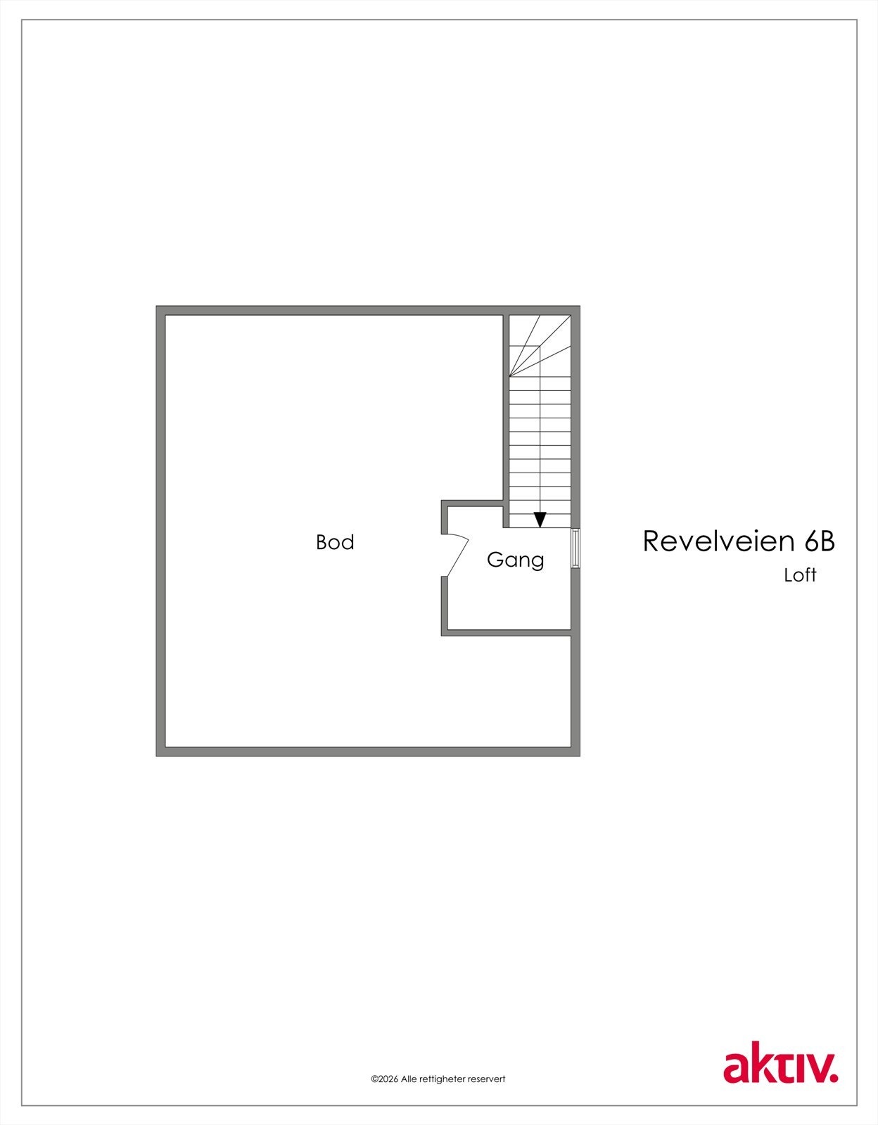 Planskisse loft Galleribilde