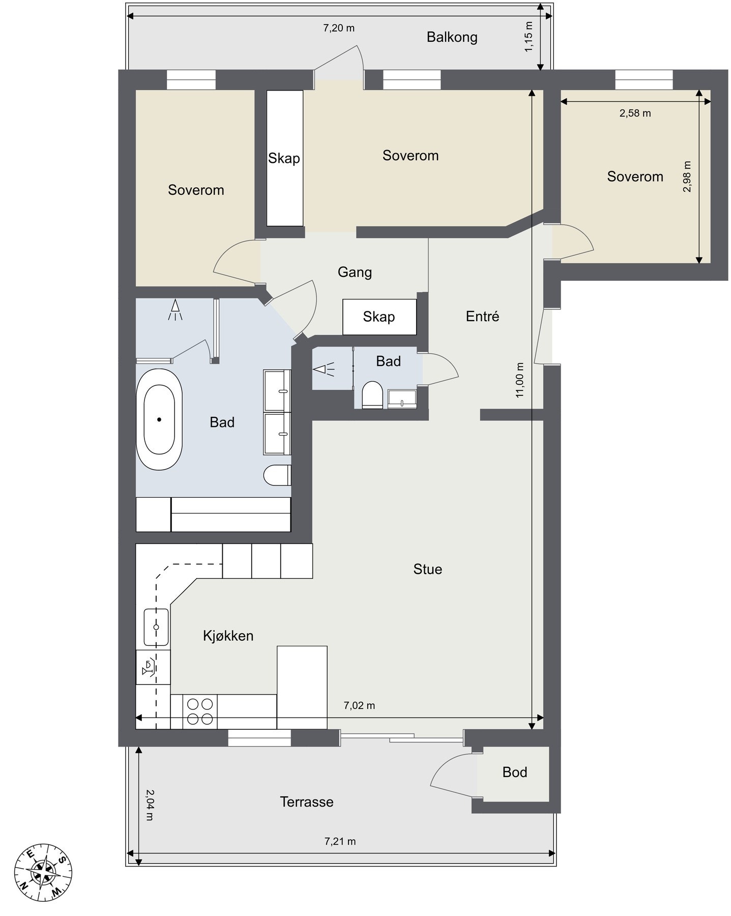 Plantegning / 4. etasje Galleribilde