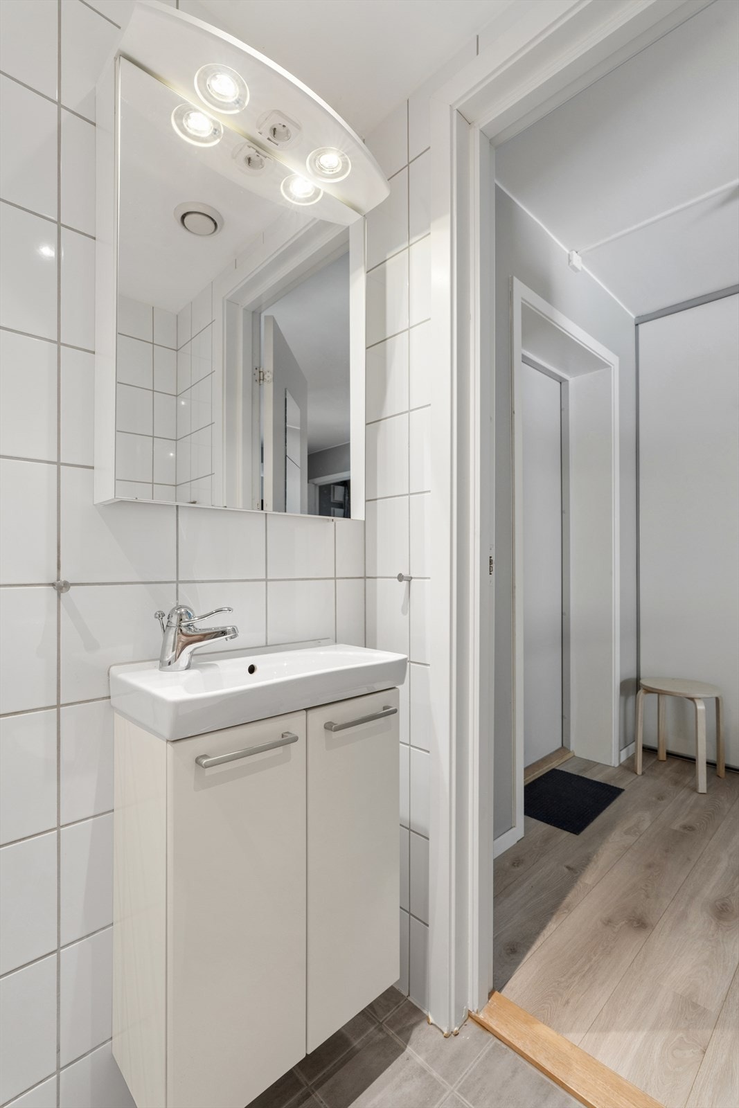 Det er gulvvarme på badet. Galleribilde
