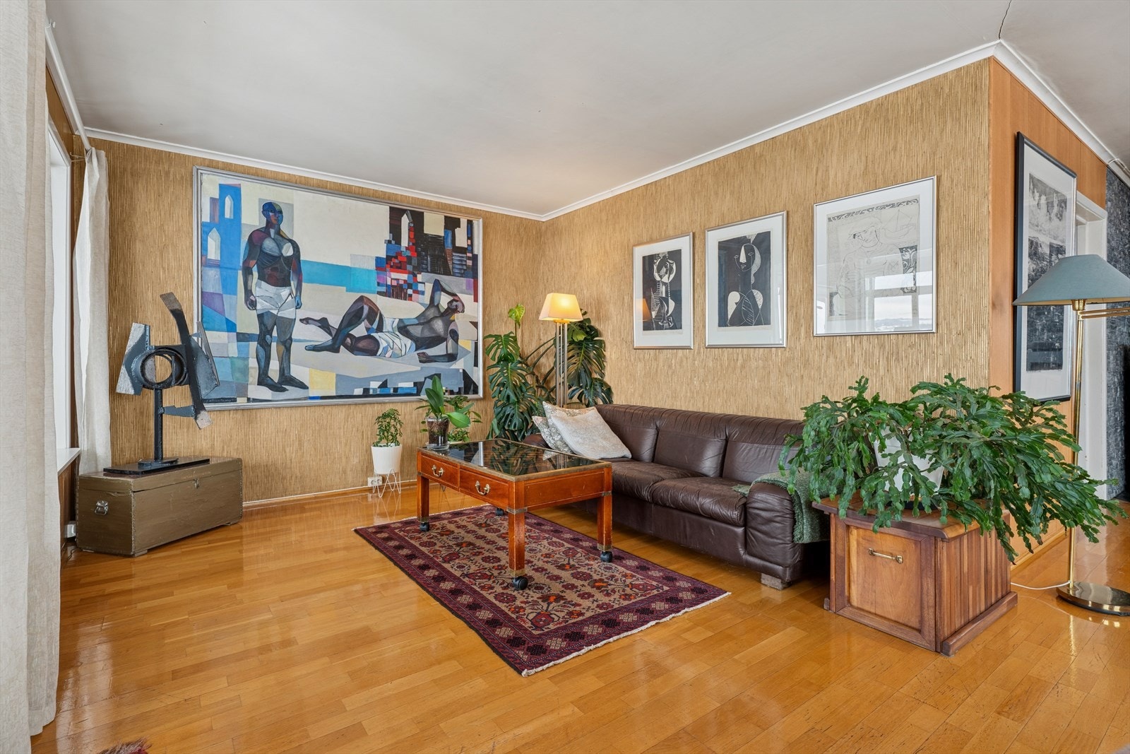 Boligen har en gjennomgående hjemmekjær og lun atmosfære. Galleribilde