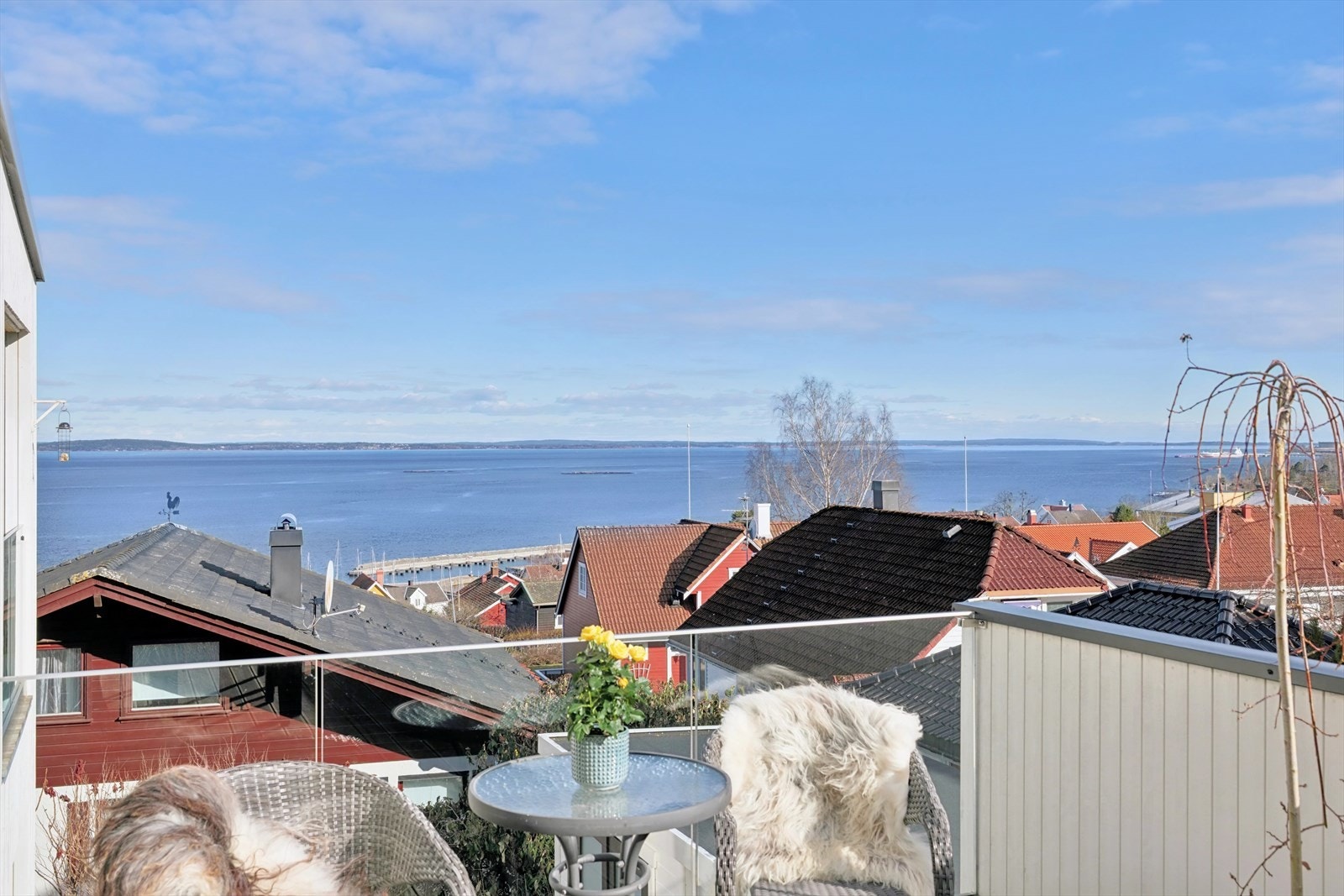 Utsikt fra terrassen. Galleribilde
