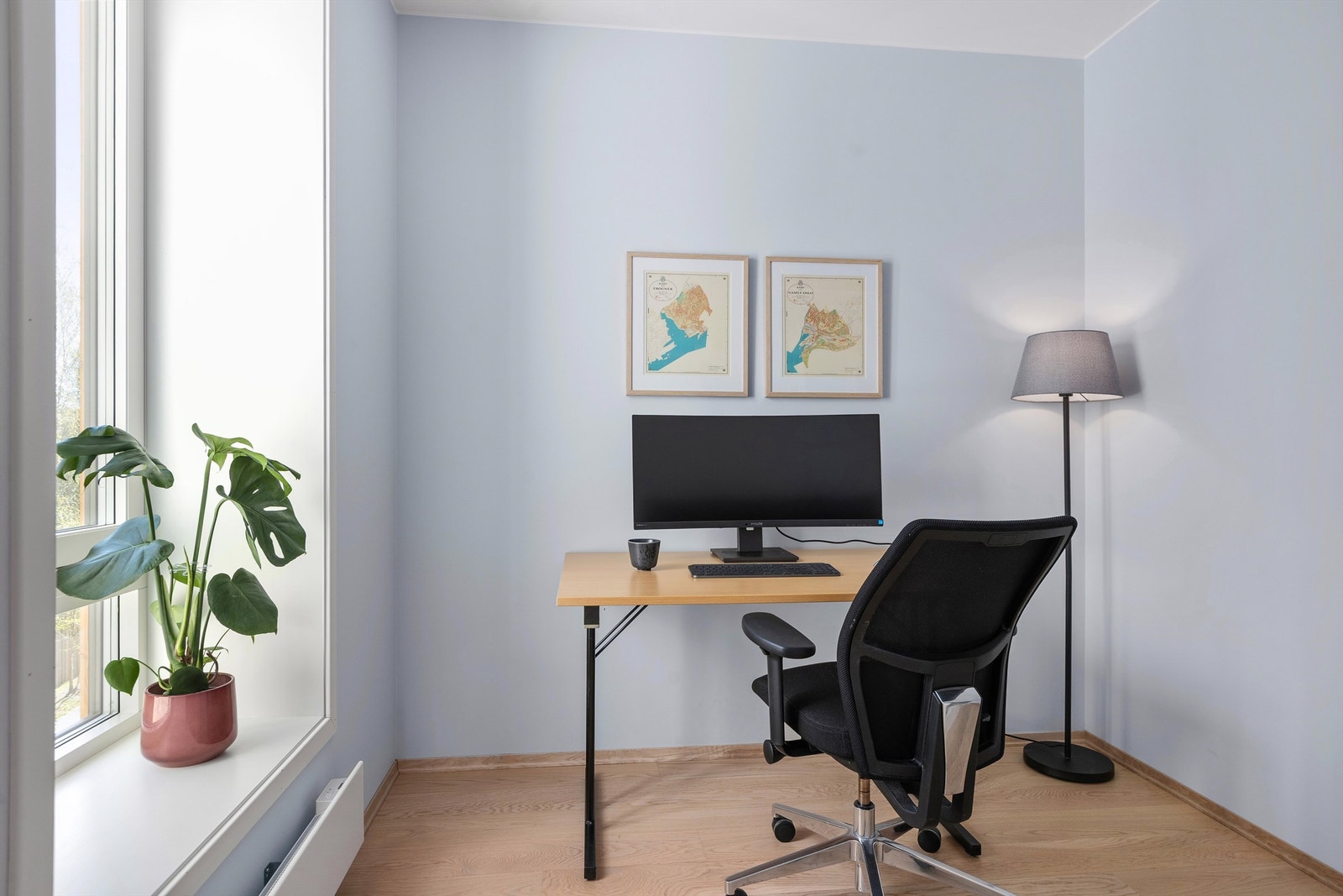 I tillegg til tre soverom har leiligheten et eget rom som er ideelt som hjemmekontor, eller soverom nr. 4. Galleribilde